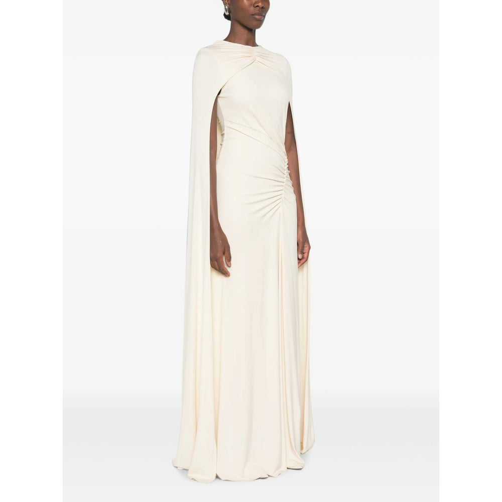 Grey maxi dress by Simkhai, back view detail