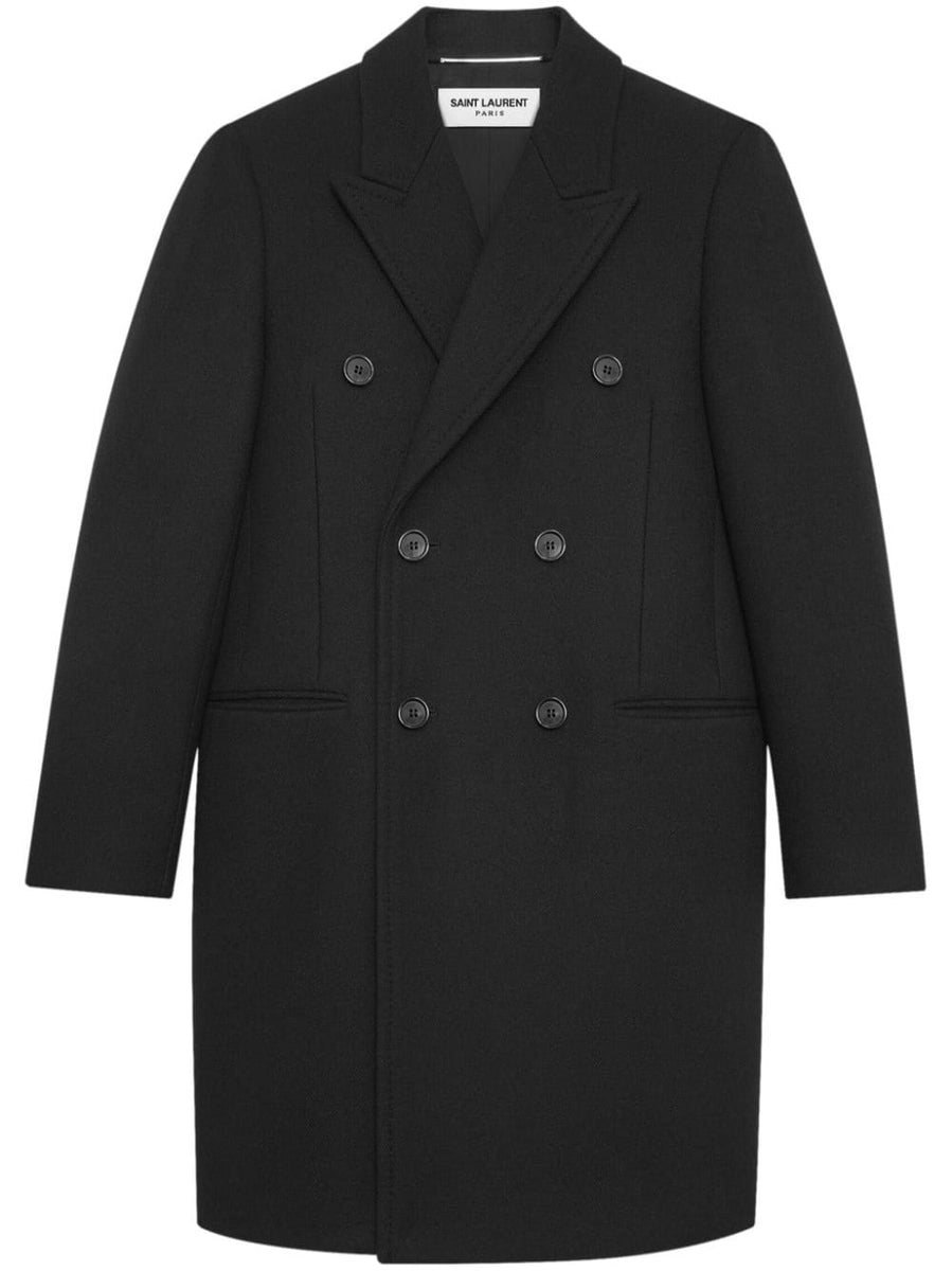 DOUBLE BREASTED WOOL COAT Lord & Taylor