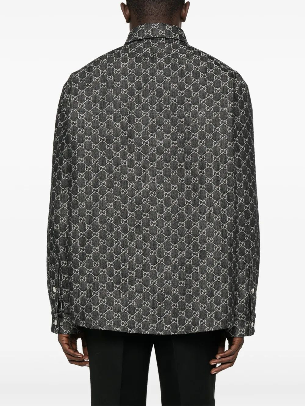 REVERSIBLE WOOL AND DENIM GG SHIRT Gucci