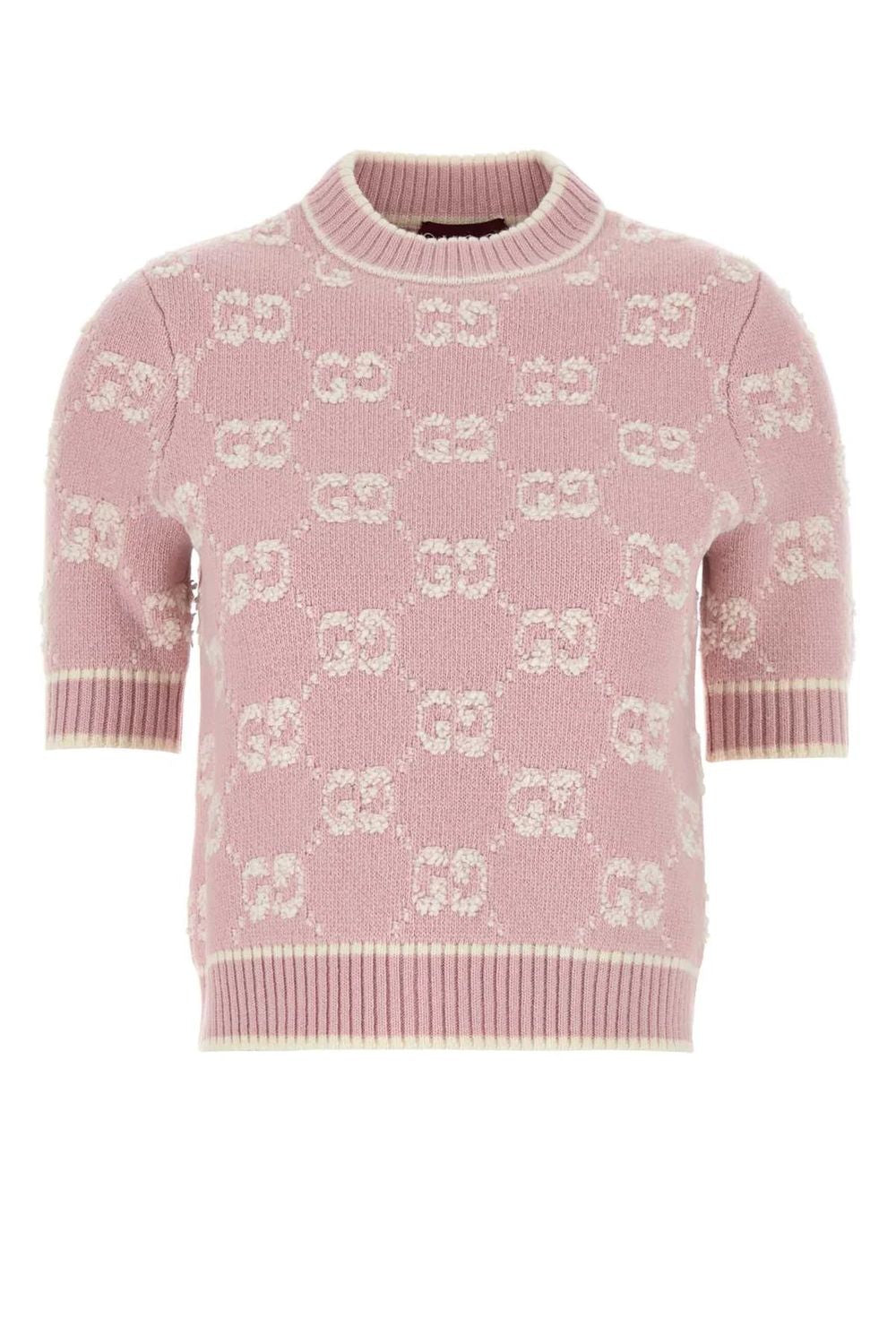 GG JACQUARD BOUCLÉ WOOL SWEATER Gucci PINK XS