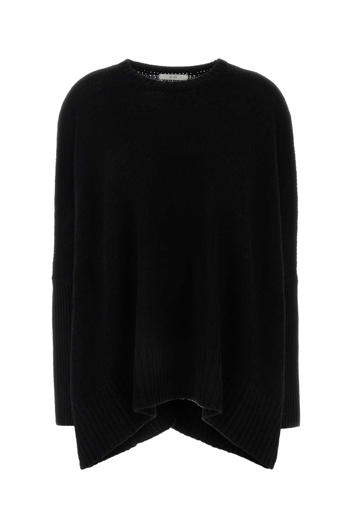 BLACK CASHMERE OVERSIZE SWEATER Co BLACK XS/S