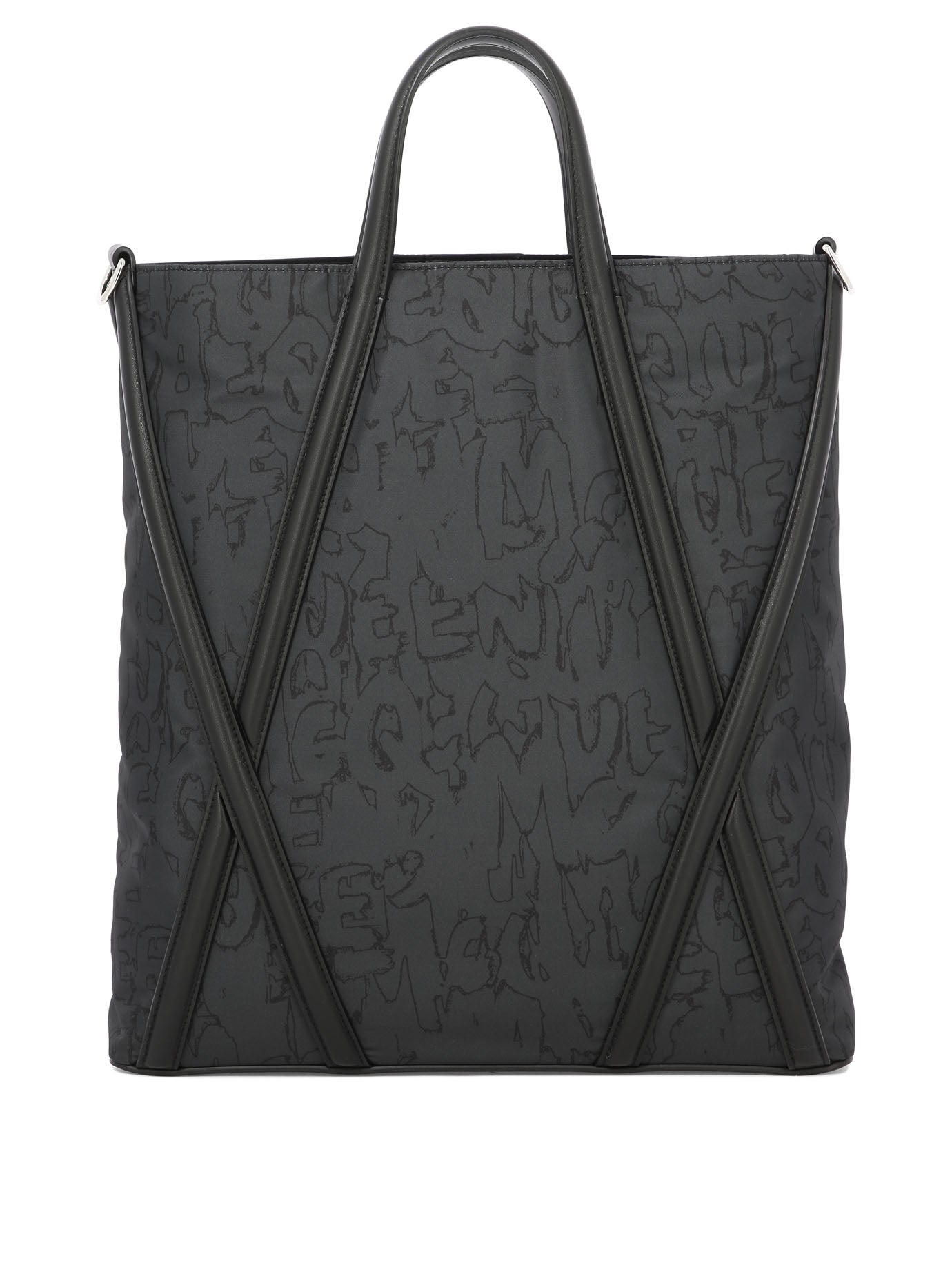BLACK POLYESTER SHOULDER BAG Alexander McQueen