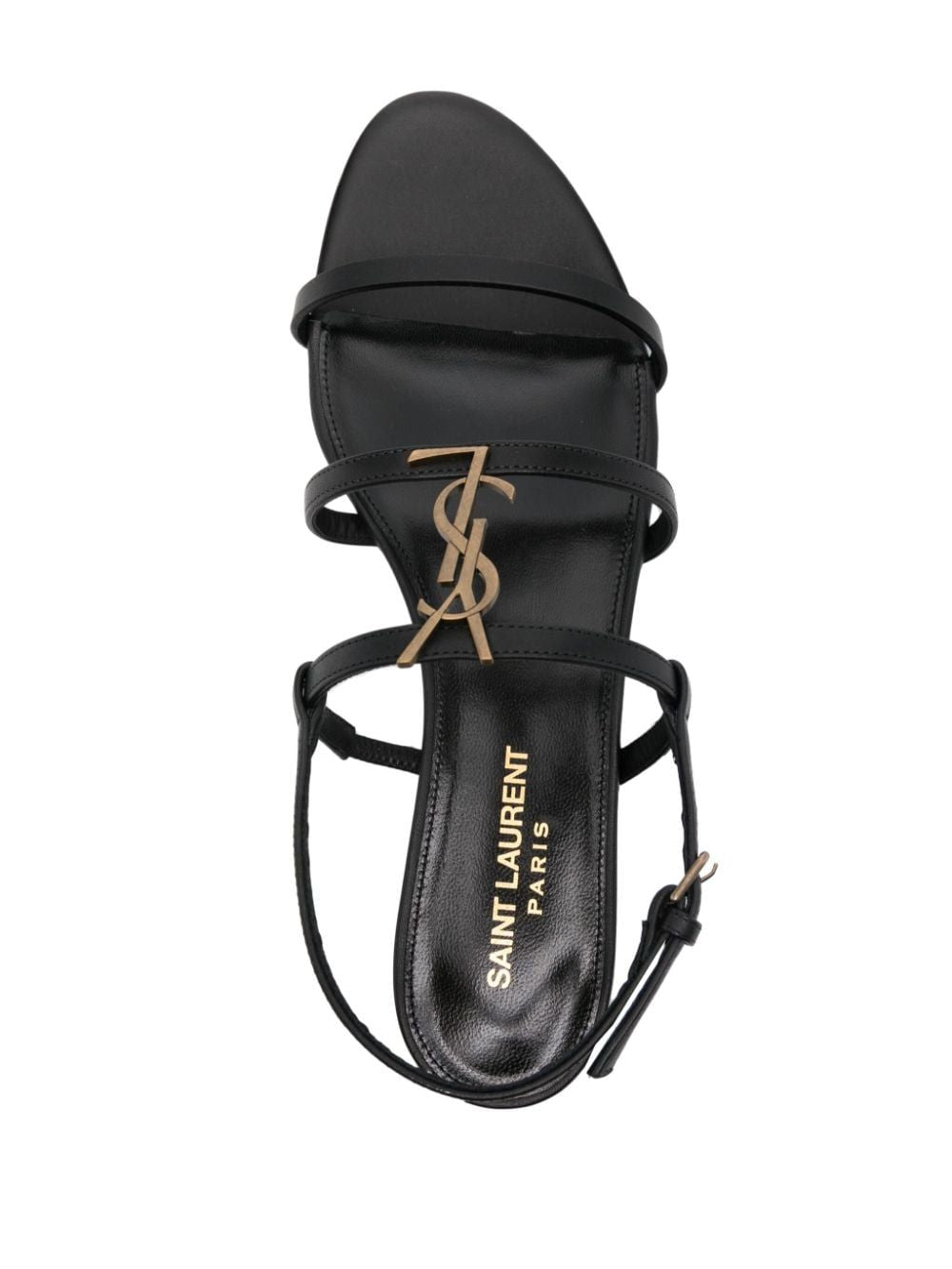 CASSANDRA LEATHER SANDALS Saint Laurent