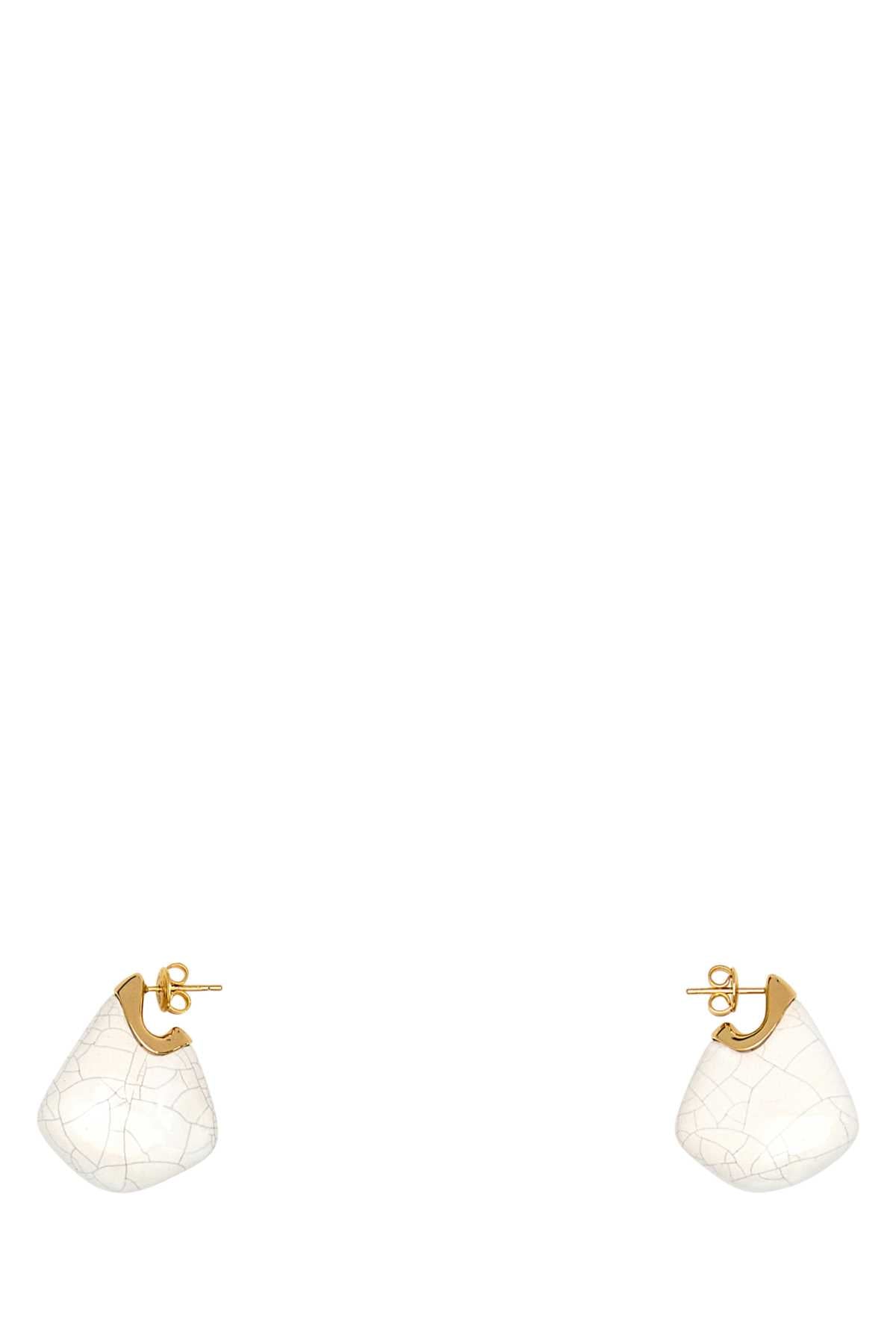 CERAMIC AND SILVER SMALL FINN EARRINGS Bottega Veneta MULTICOLOURED TU