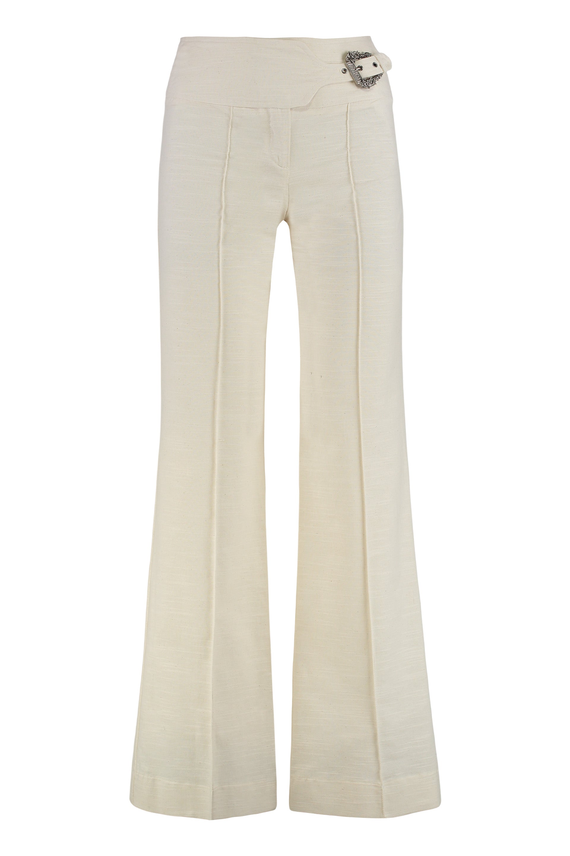 STRAIGHT-LEG TROUSERS VERSACE JEANS COUTURE panna 36