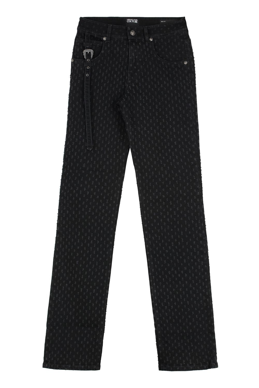 HIGH-RISE SLIM FIT JEANS VERSACE JEANS COUTURE black 25