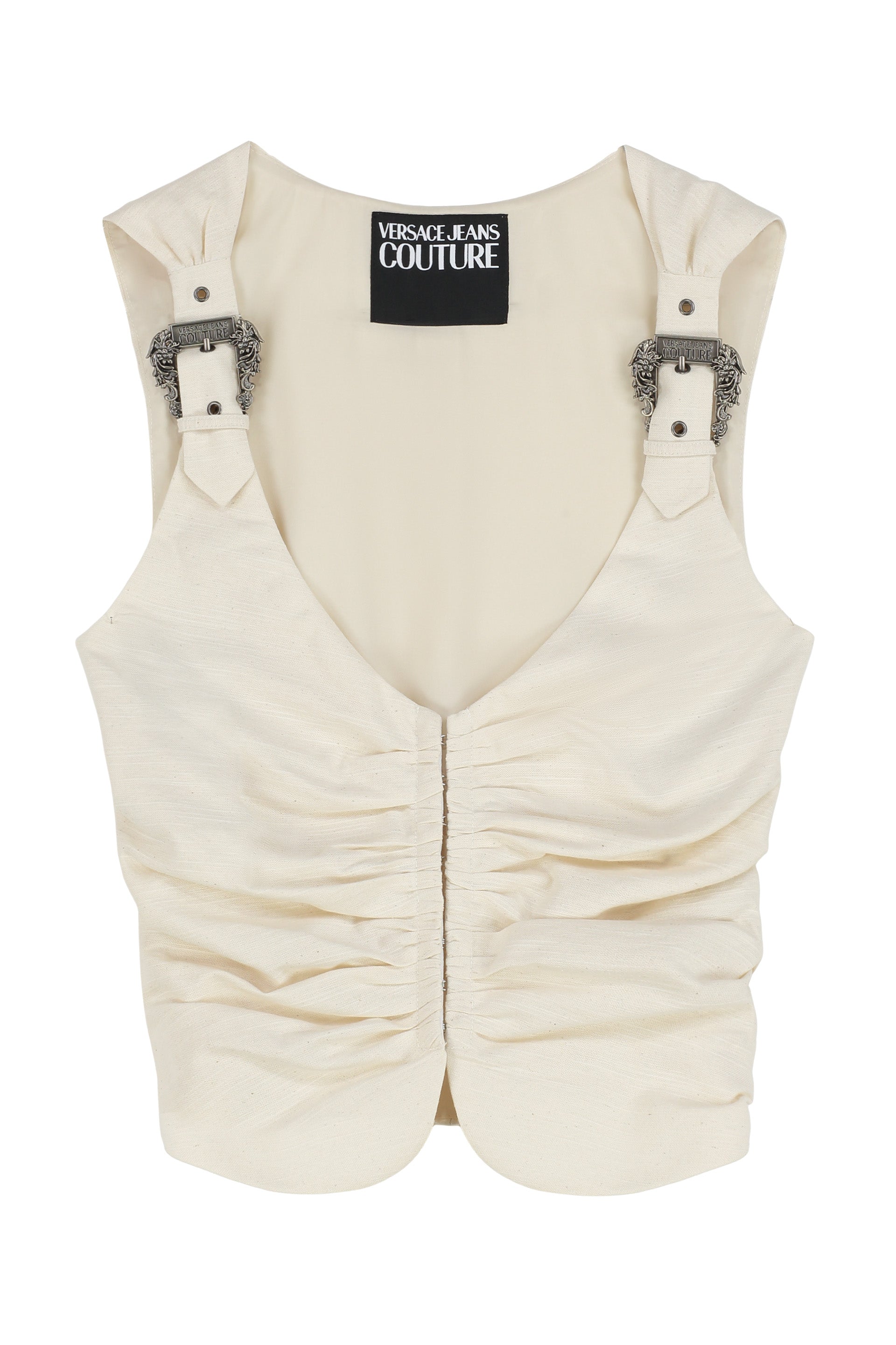 COTTON TOP VERSACE JEANS COUTURE panna 42