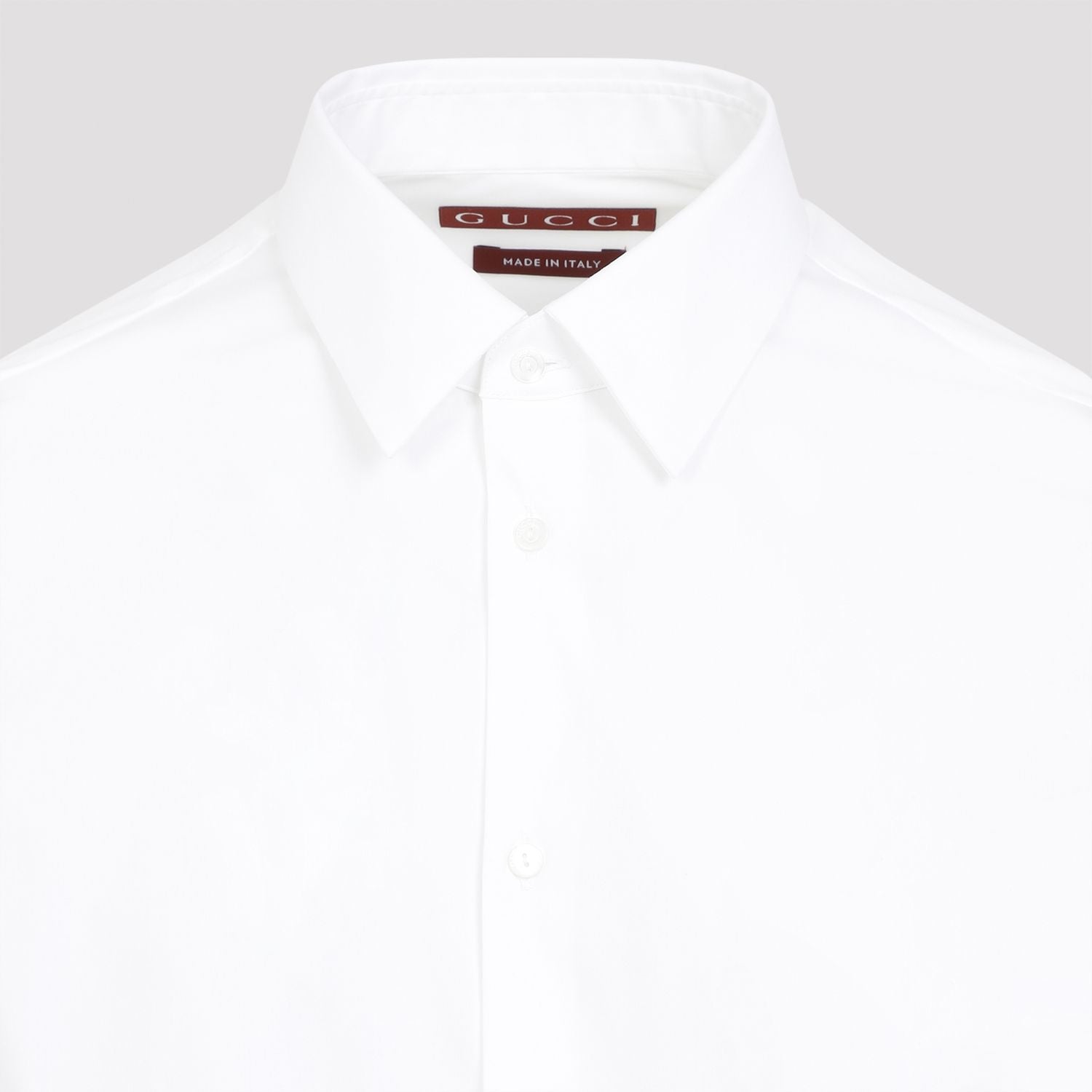 WHITE STRETCH POPLIN SHIRT Gucci