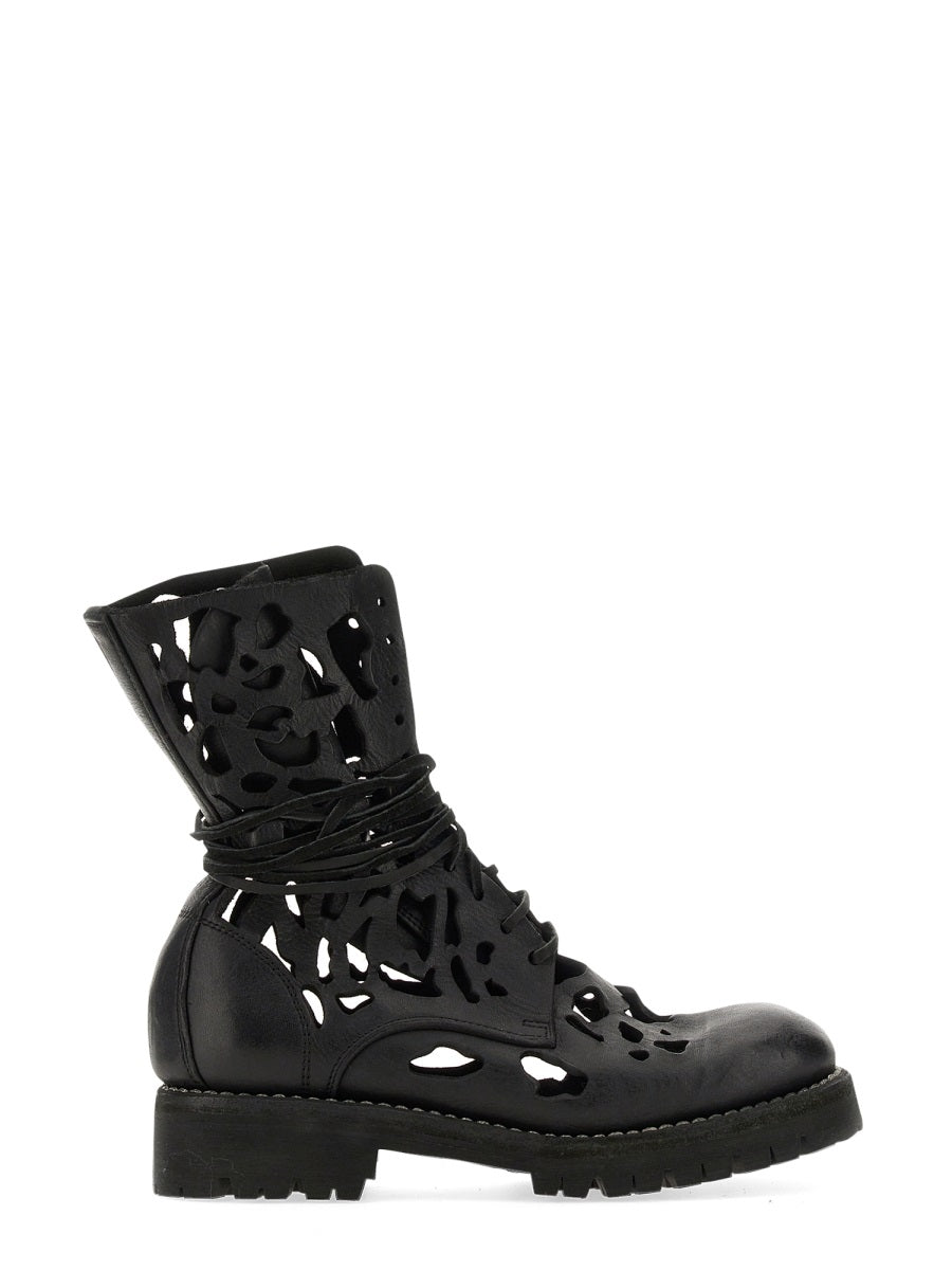 ANKLE BOOT WITH CUT OUT DETAILS Guidi BLACK 39