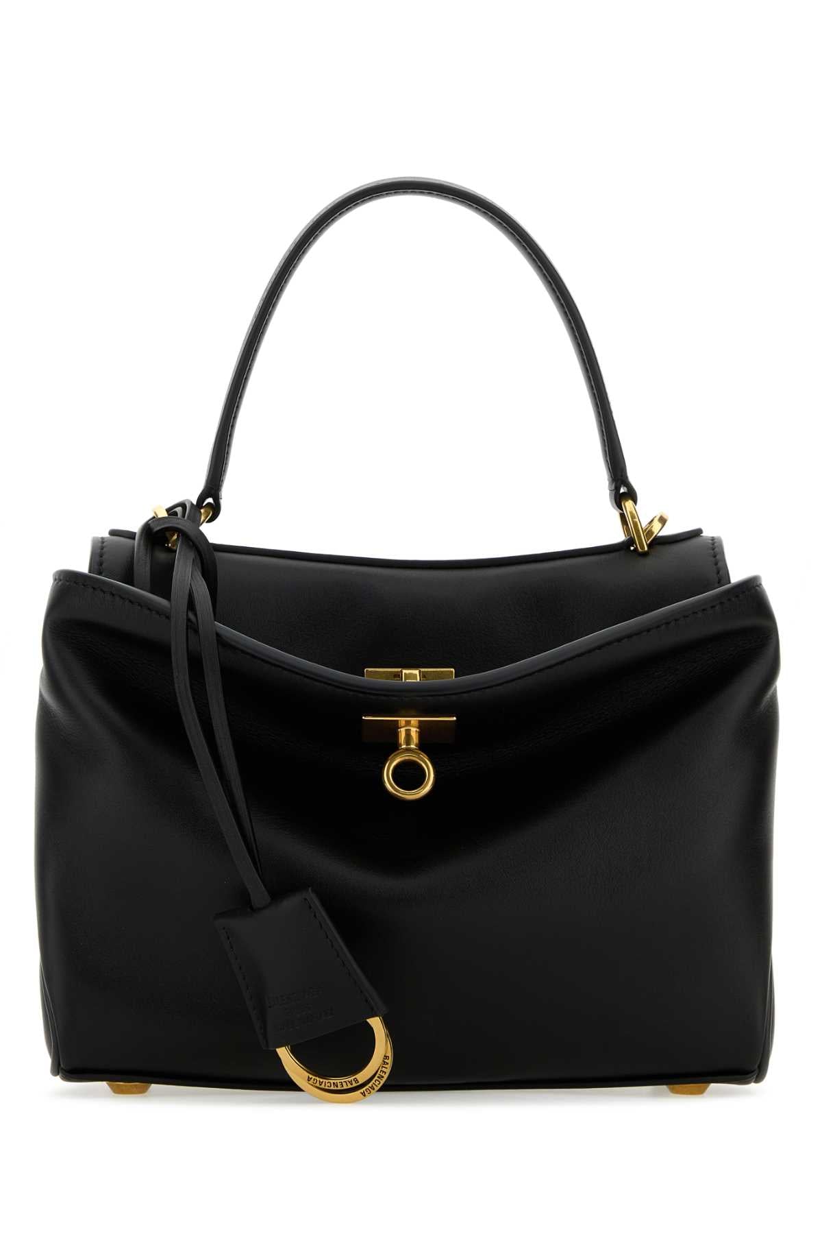 BLACK LEATHER MINI RODEO HANDBAG Balenciaga BLACK TU