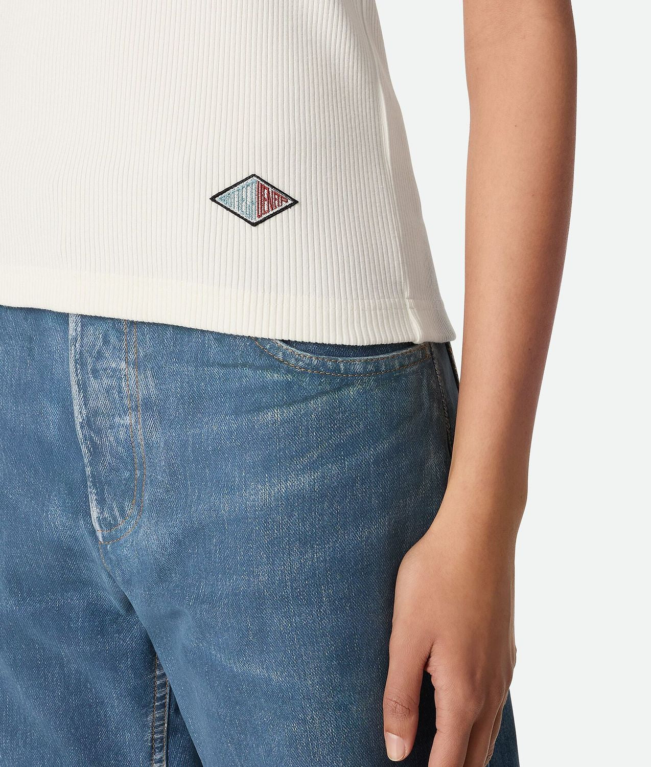 RIBBED COTTON JERSEY TOP Bottega Veneta