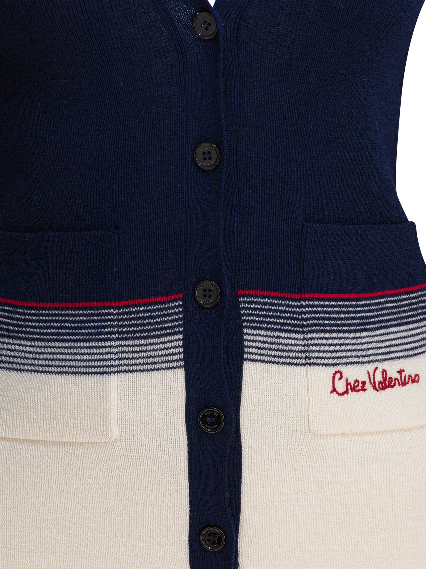 BLUE VIRGIN WOOL KNITWEAR Valentino