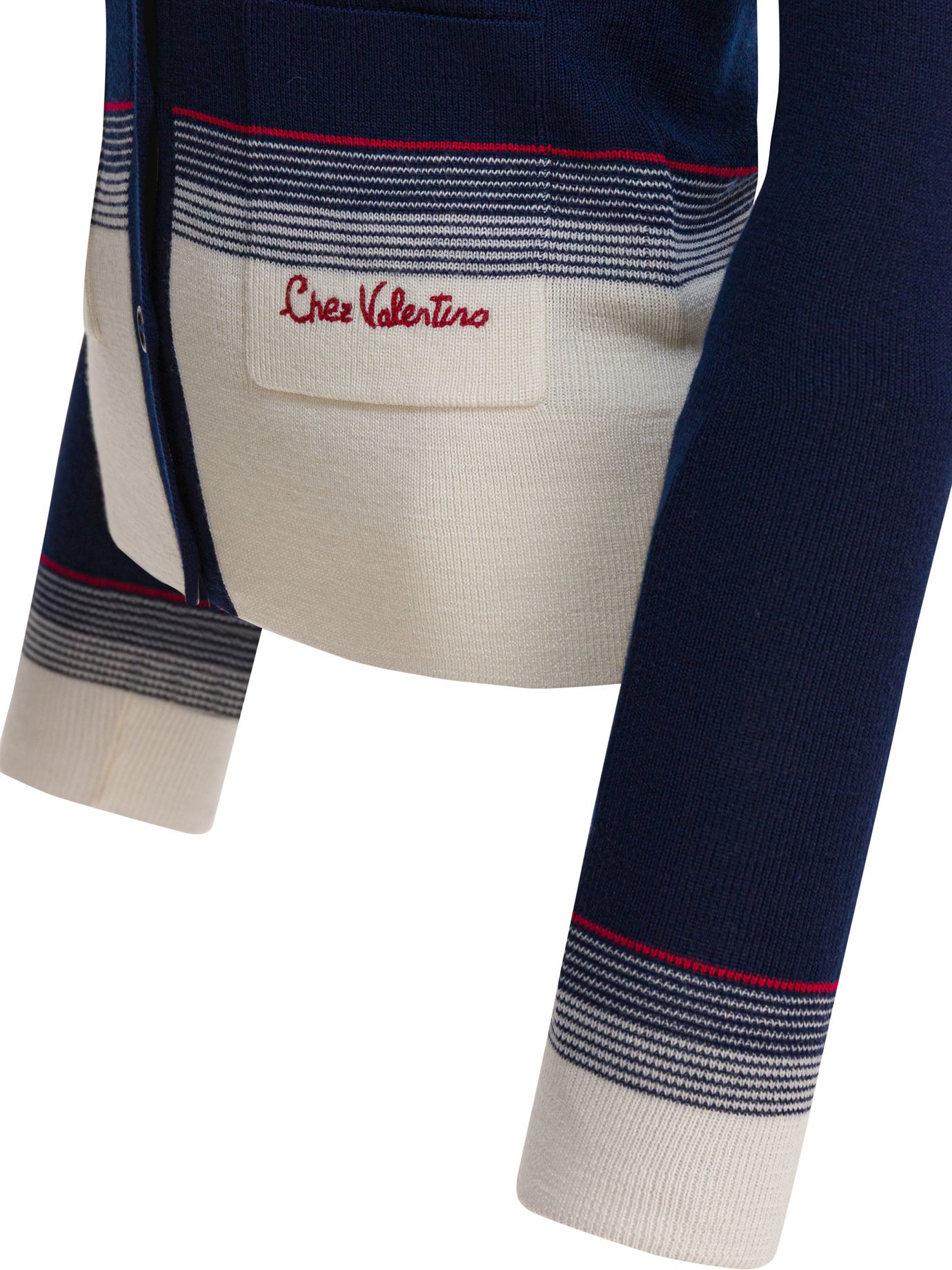 BLUE VIRGIN WOOL KNITWEAR Valentino