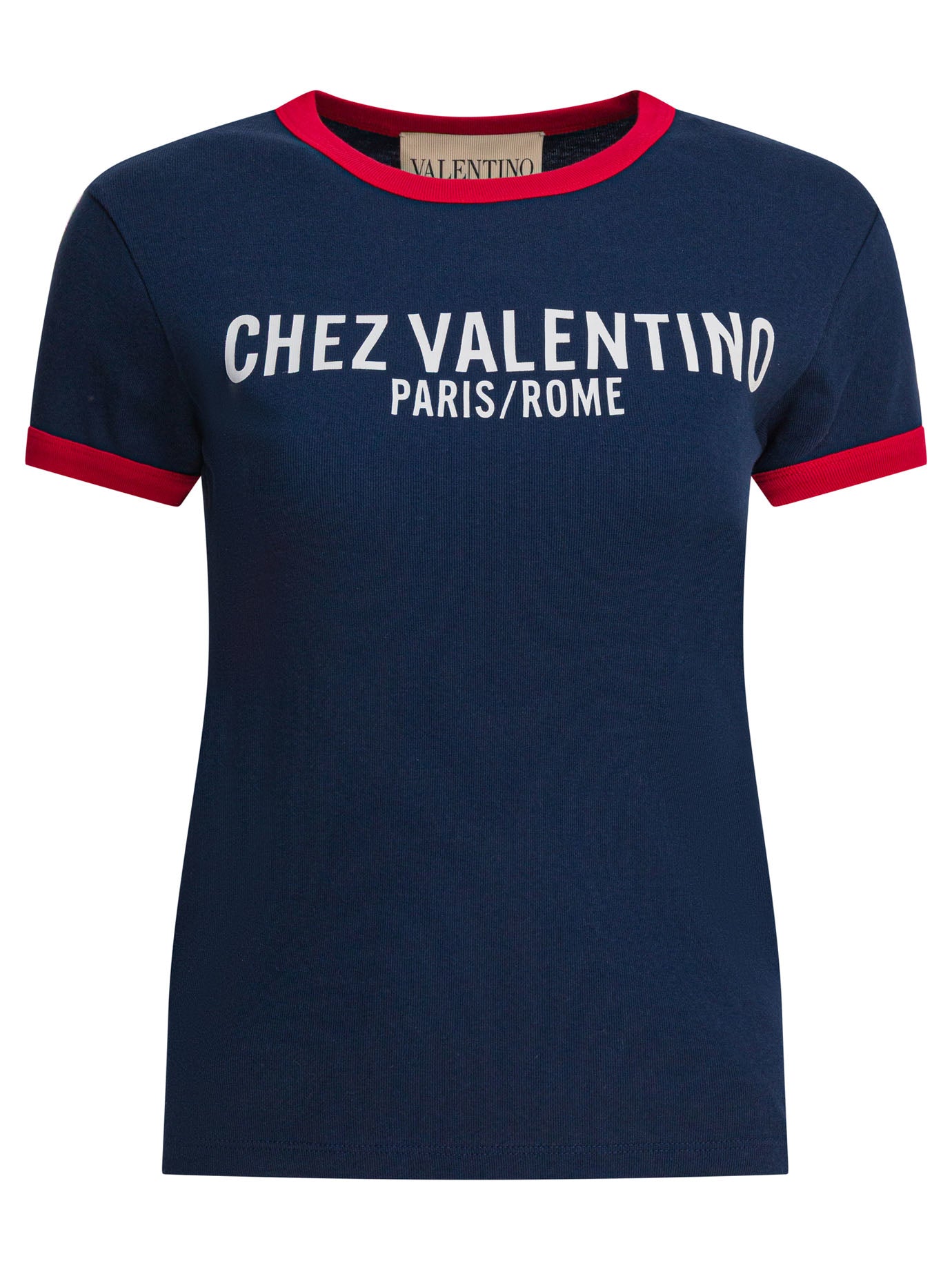 BLUE COTTON T-SHIRT Valentino BLUE S