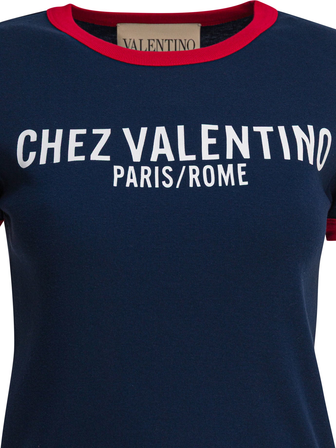 BLUE COTTON T-SHIRT Valentino