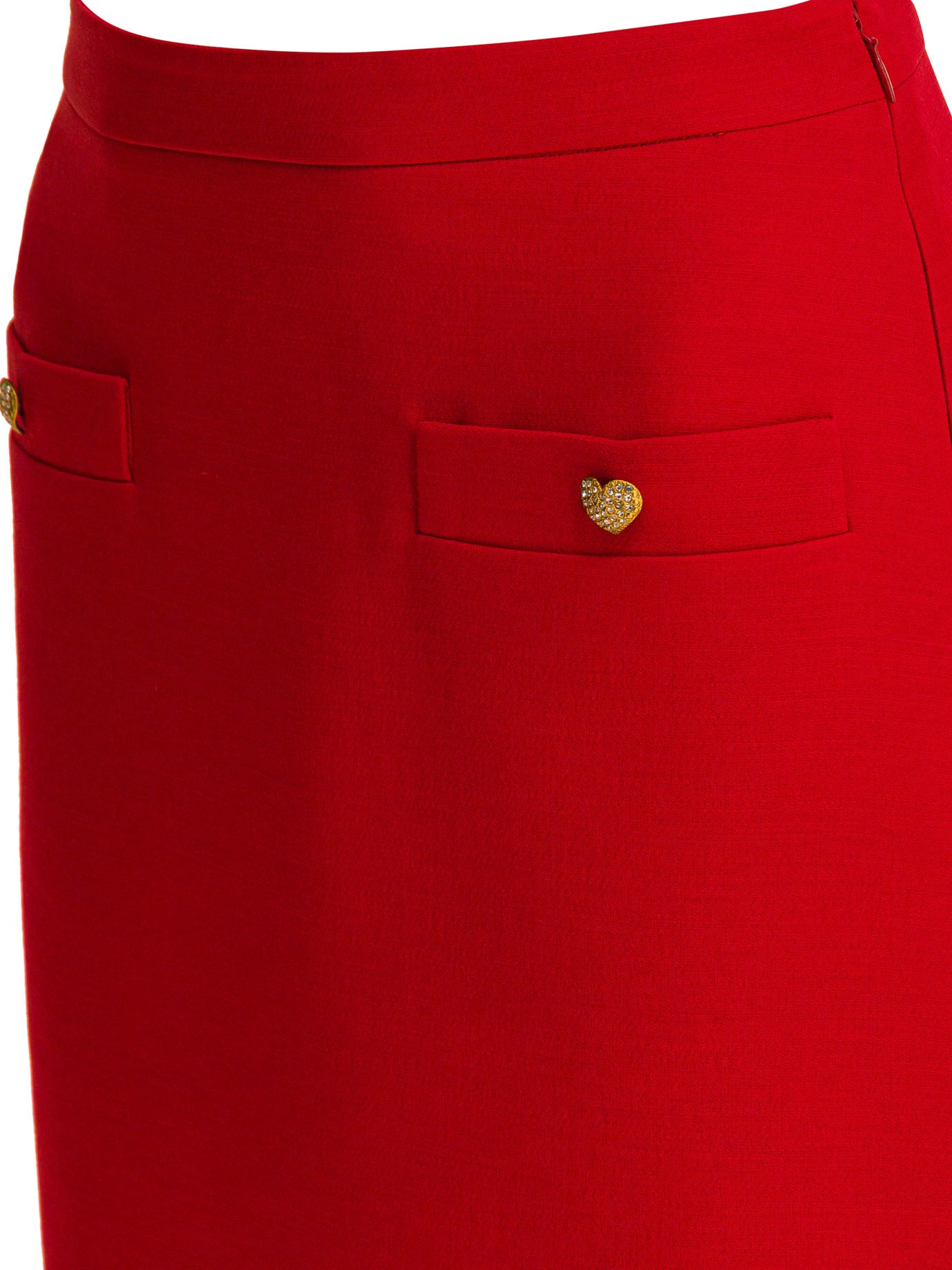 RED SILK SKIRT Valentino