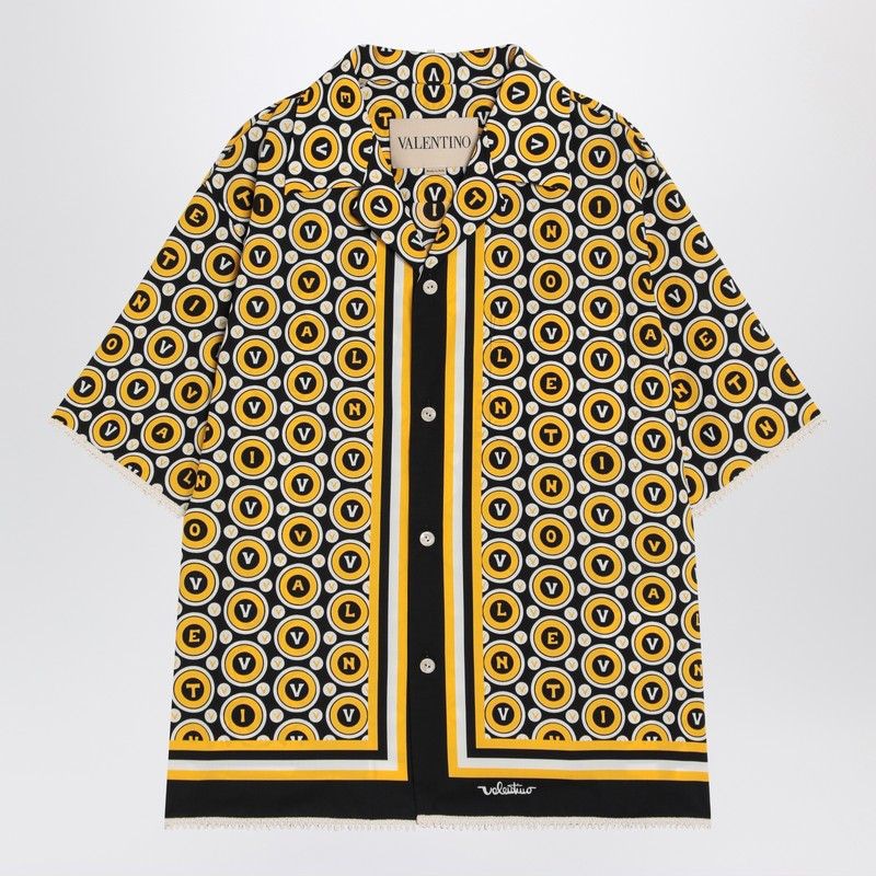 CAMICIA BOWLING Valentino NEROGIALLO 48