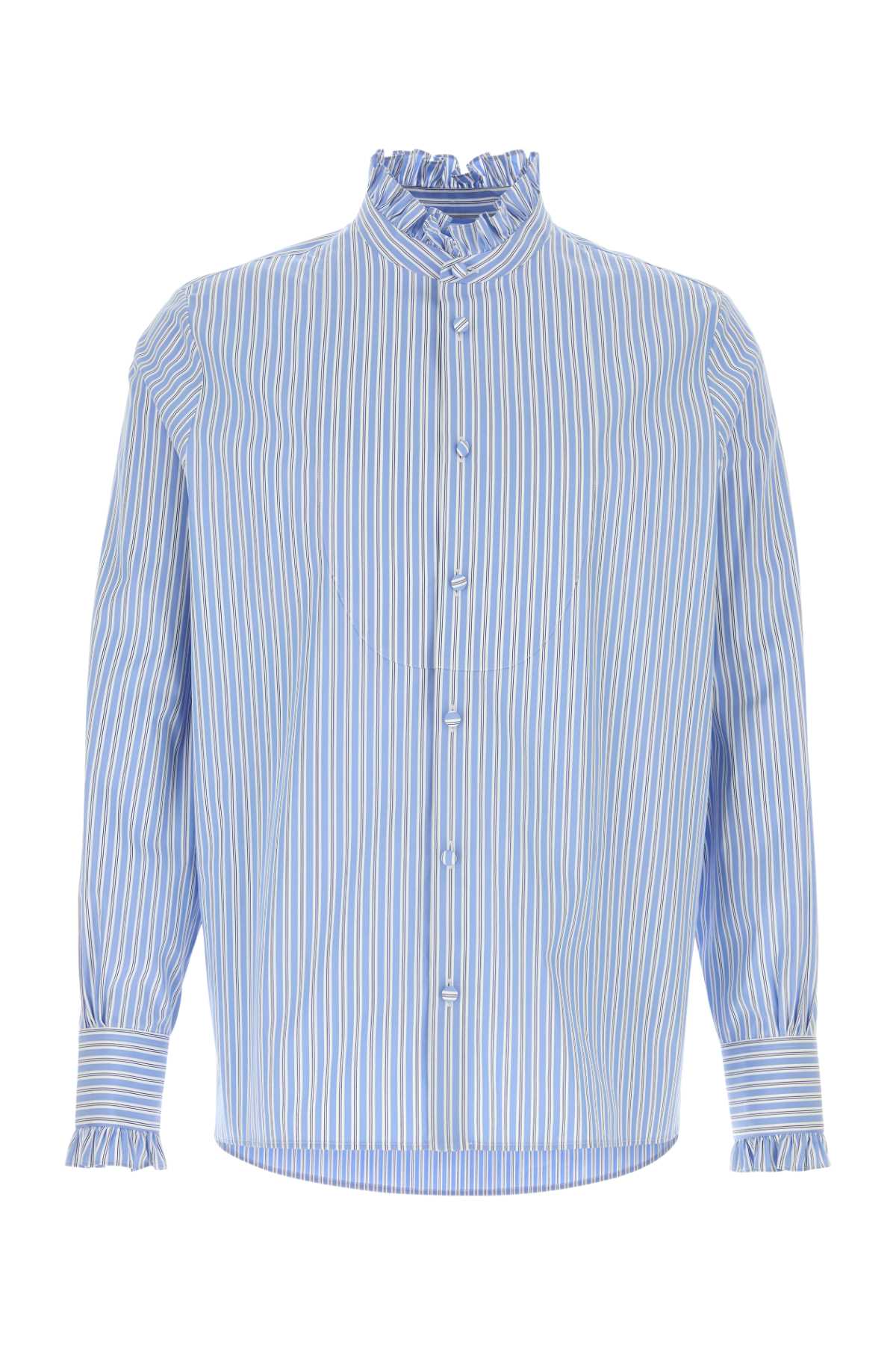 EMBROIDERED POPLIN SHIRT Valentino Garavani STRIPPED 39
