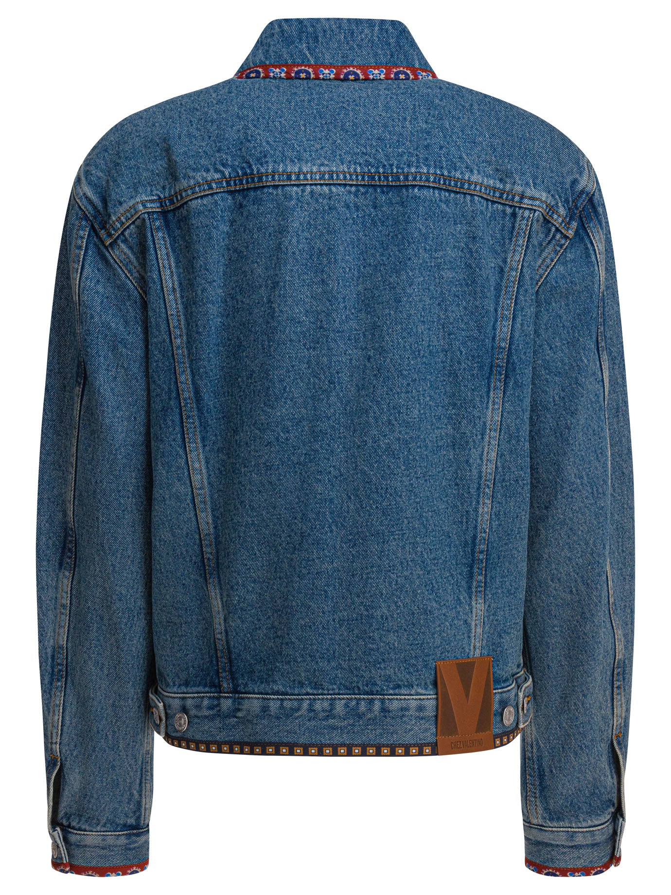 LIGHT BLUE COTTON JACKET Valentino