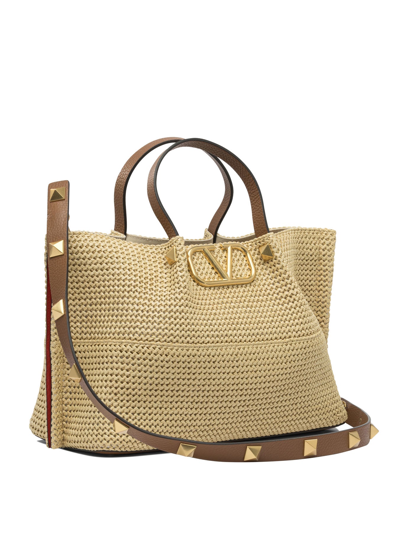BEIGE VISCOSE SHOULDER BAG Valentino Garavani