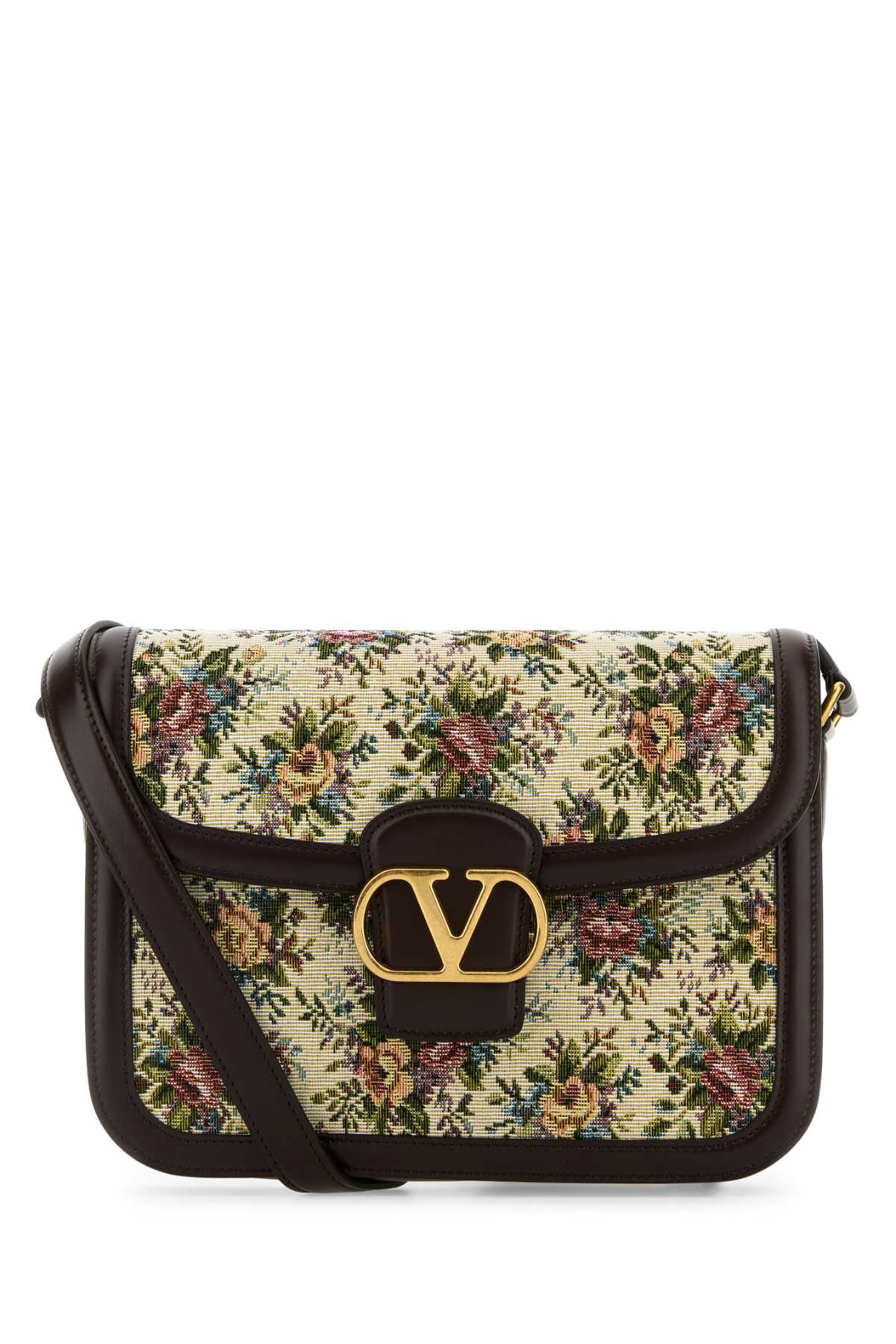 EMBROIDERED JACQUARD 9TO5 CROSSBODY BAG Valentino Garavani FLORAL TU