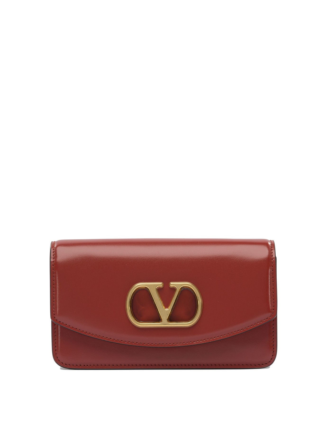 RED LEATHER CROSSBODY BAG Valentino Garavani RED U