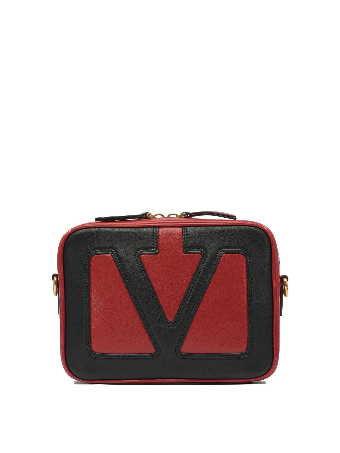 RED LEATHER CROSSBODY BAG Valentino Garavani RED U