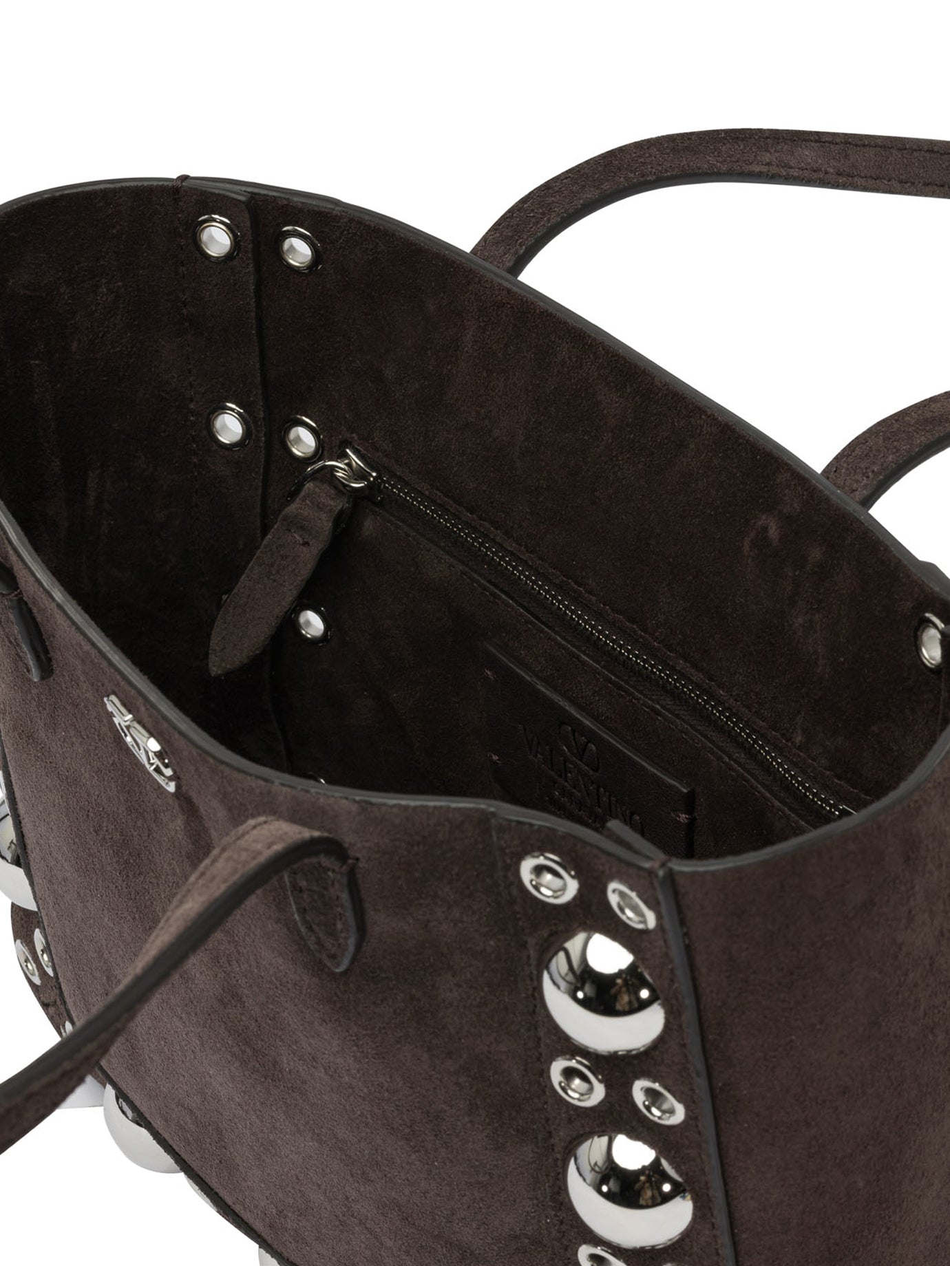 BROWN COWHIDE SHOULDER BAG Valentino Garavani