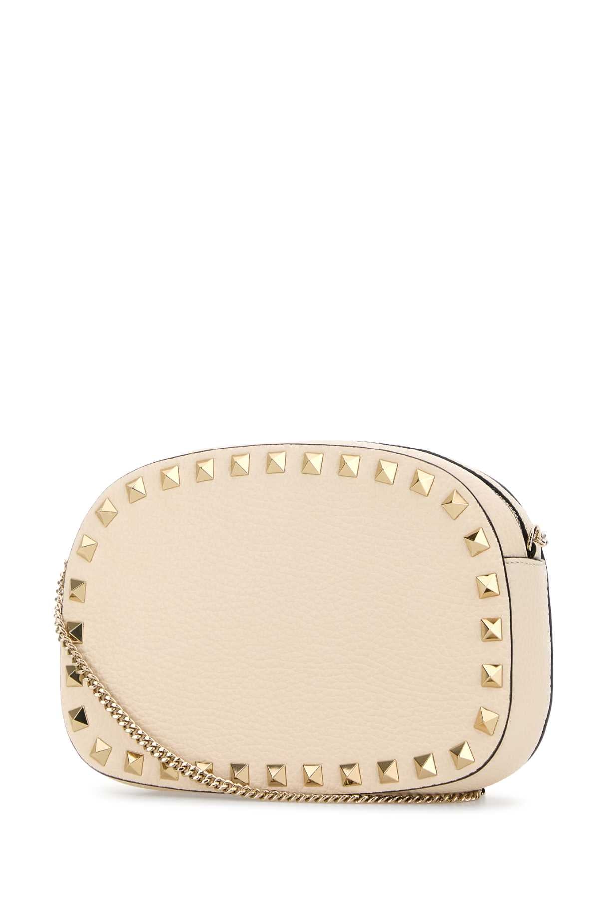 IVORY LEATHER ROCKSTUD CROSSBODY BAG Valentino Garavani