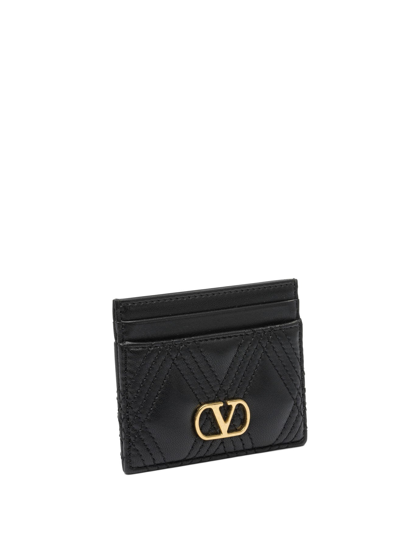 BLACK LEATHER WALLET Valentino Garavani