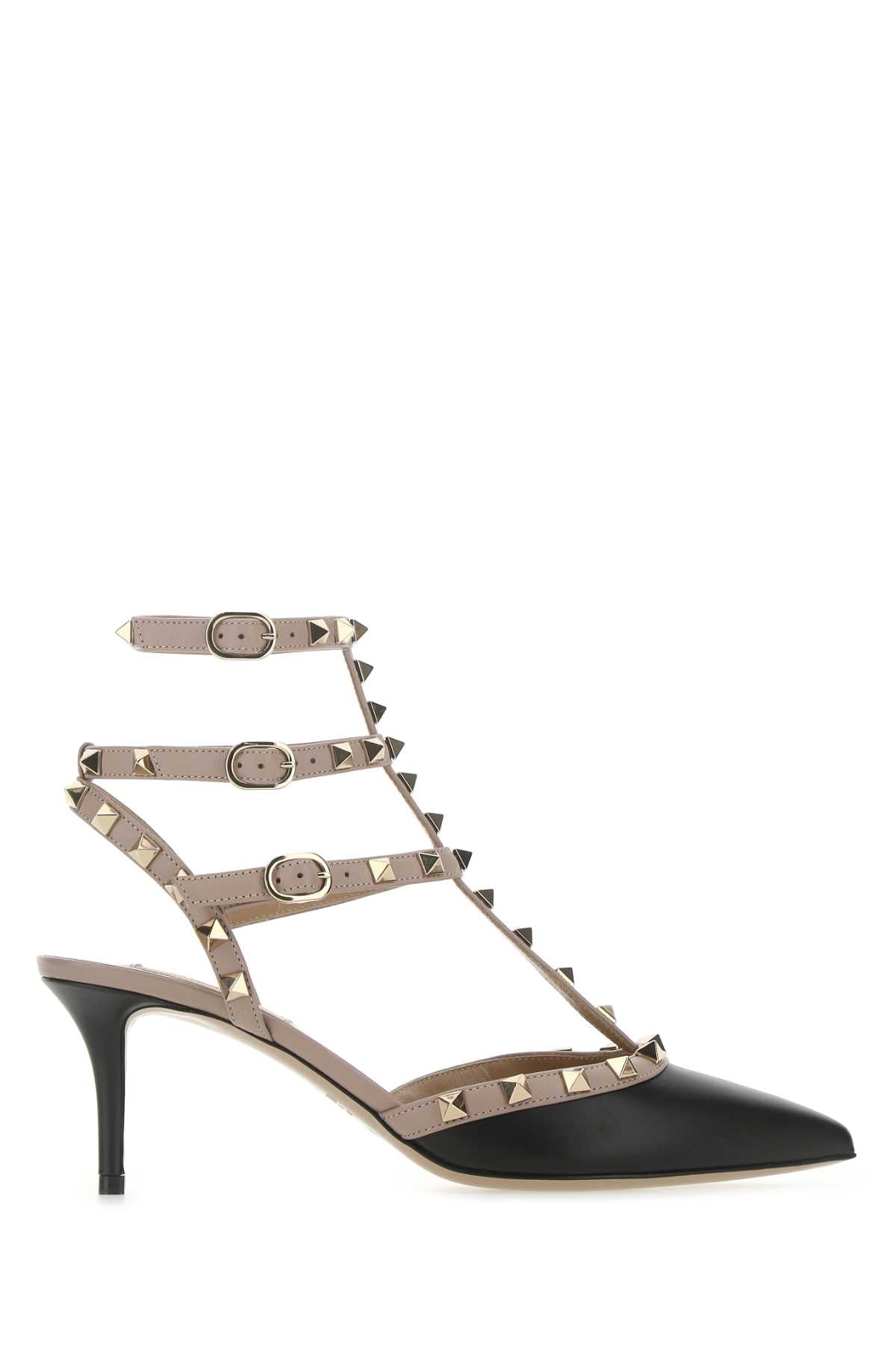 ANKLE STRAP | ROCKSTUD | Valentino Garavani NEROPOUDRE 38.5