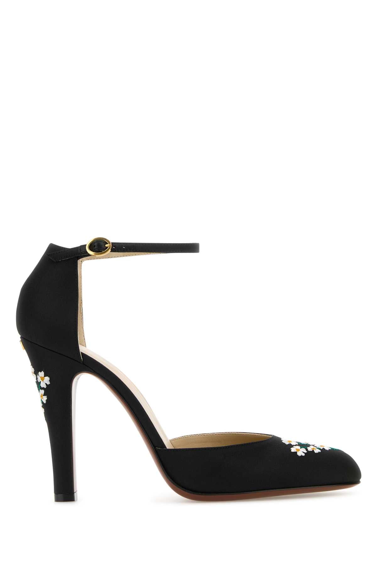 BLACK FABRIC HI DOLLY PUMPS Valentino Garavani BLACK 38