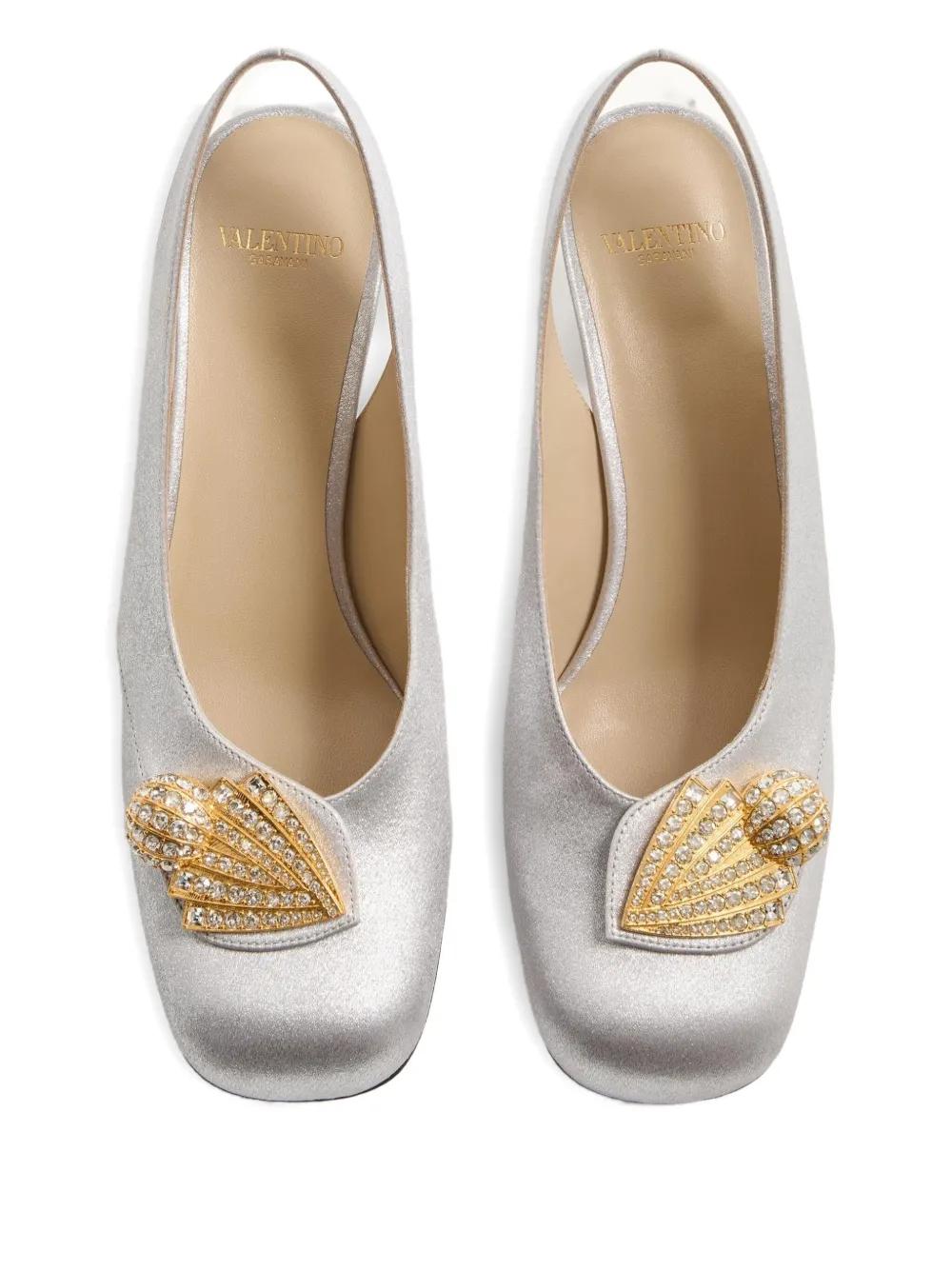 ADAMANTINE SLINGBACK PUMPS Valentino Garavani