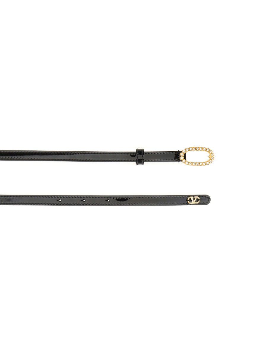 BLACK LEATHER BELTS Valentino Garavani