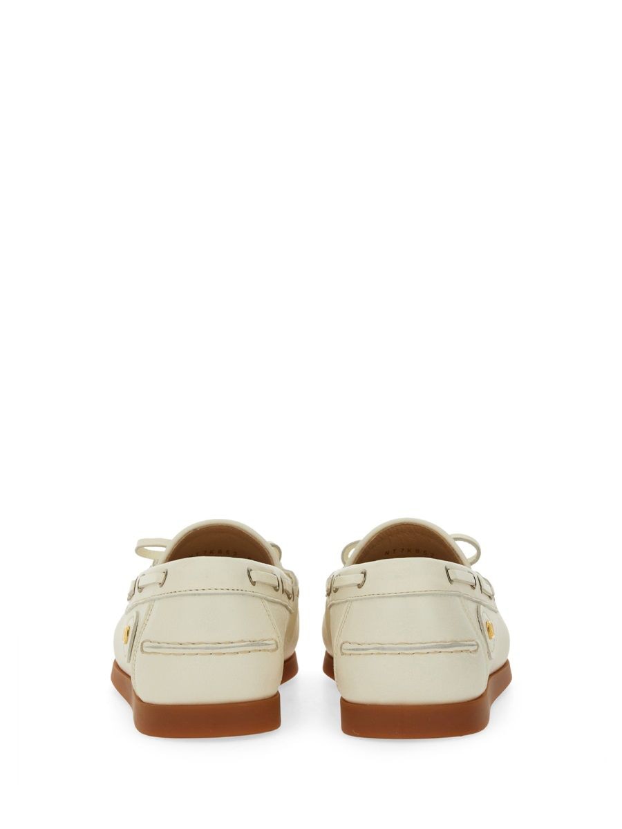 IVORY LEATHER LOAFERS Valentino Garavani