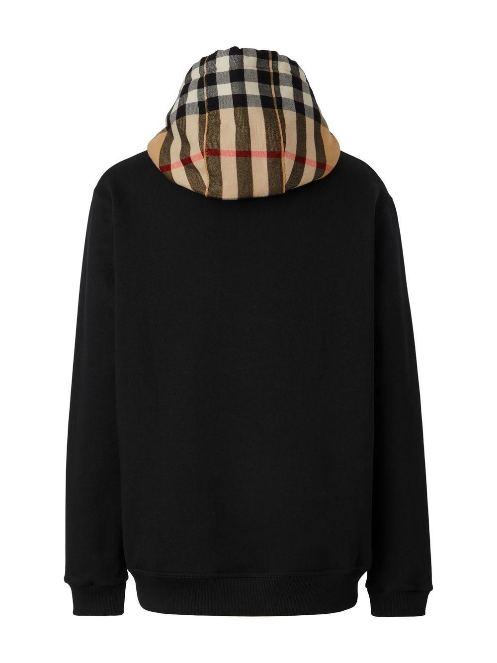 CHECK MOTIF COTTON HOODIE Burberry