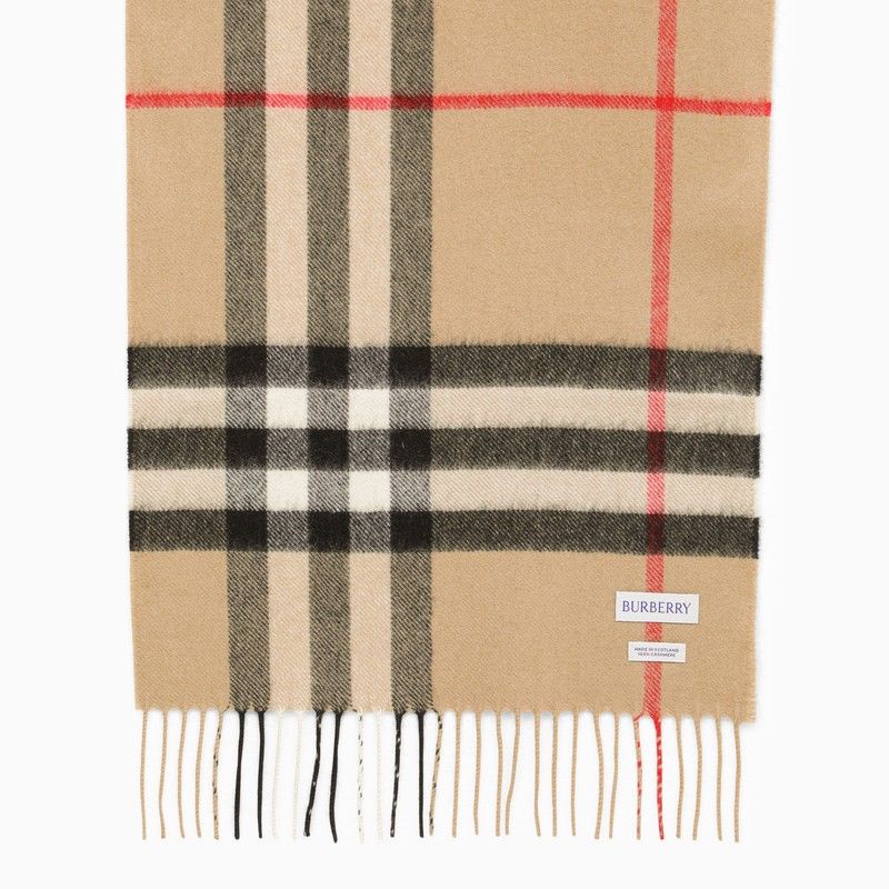 CHECKED CASHMERE SCARF Burberry