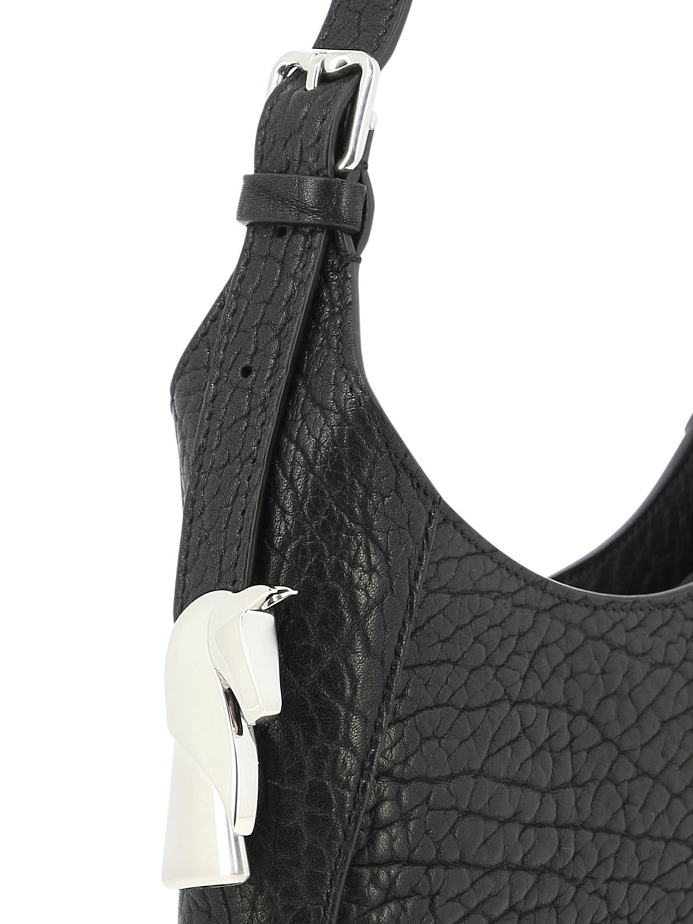 LEATHER BLACK SHOULDER BAG Burberry