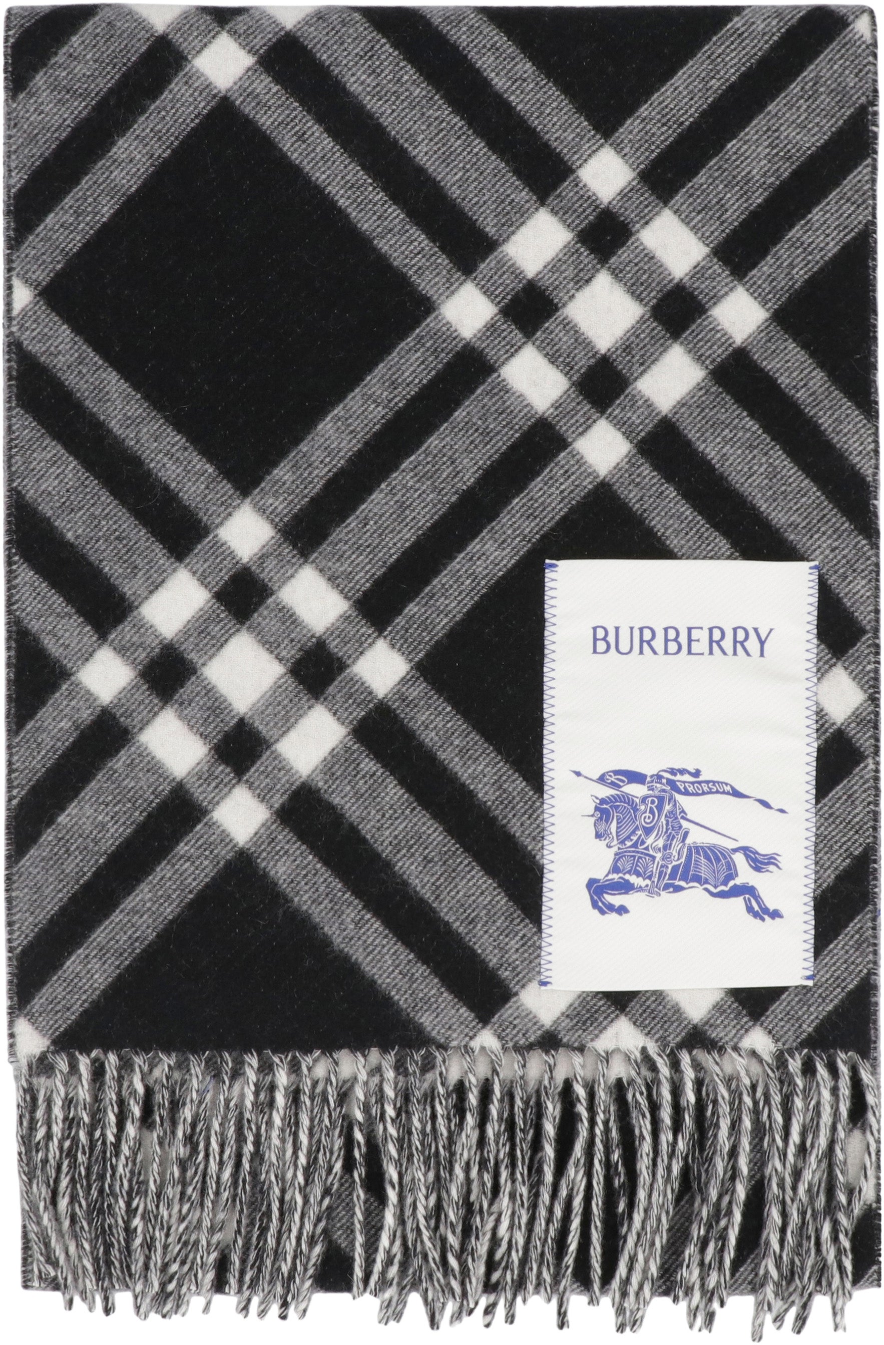 CHECKED CASHMERE SCARF Burberry