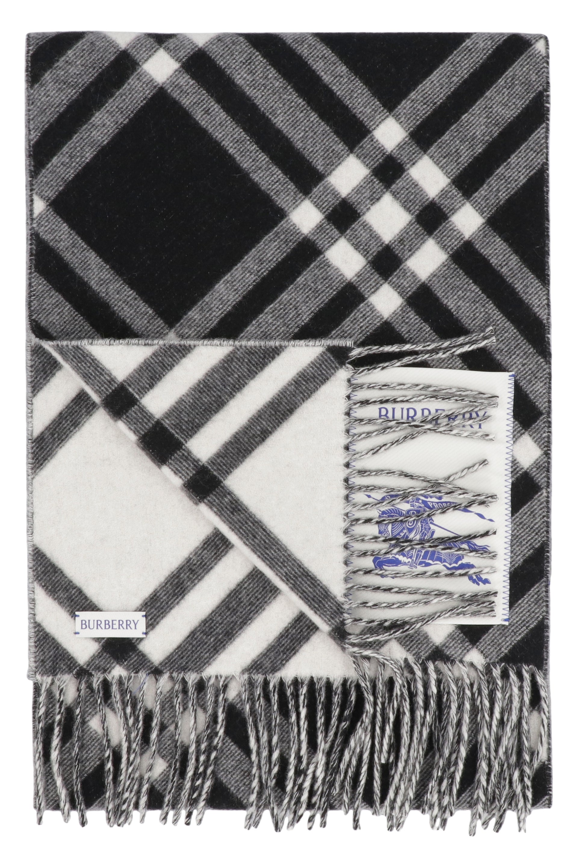 CHECKED CASHMERE SCARF Burberry