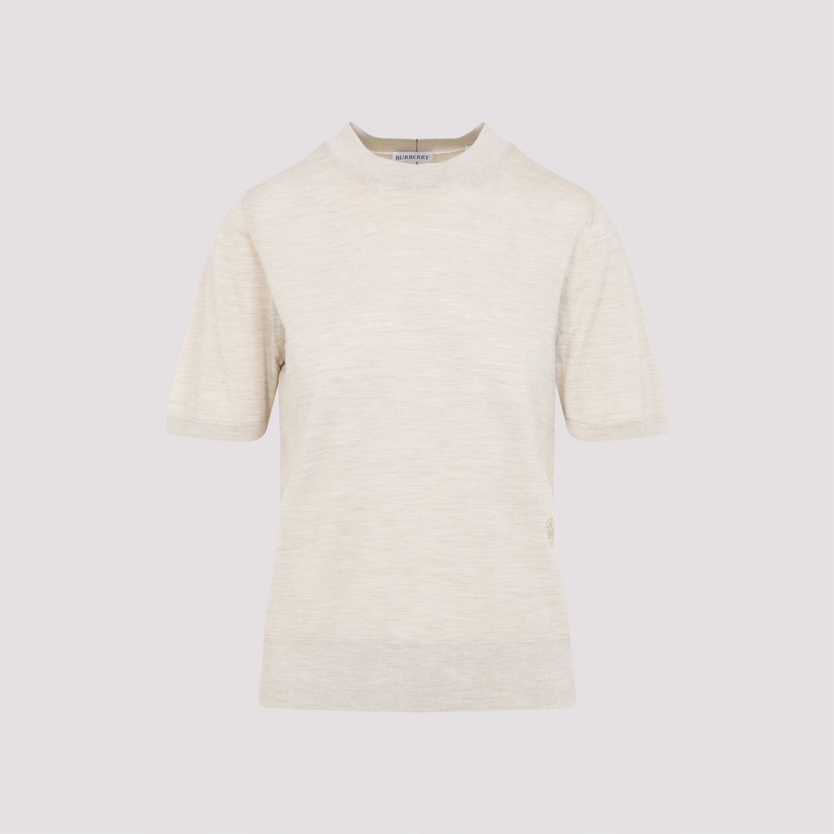 NUDE & NEUTRALS WOOL T-SHIRT Burberry