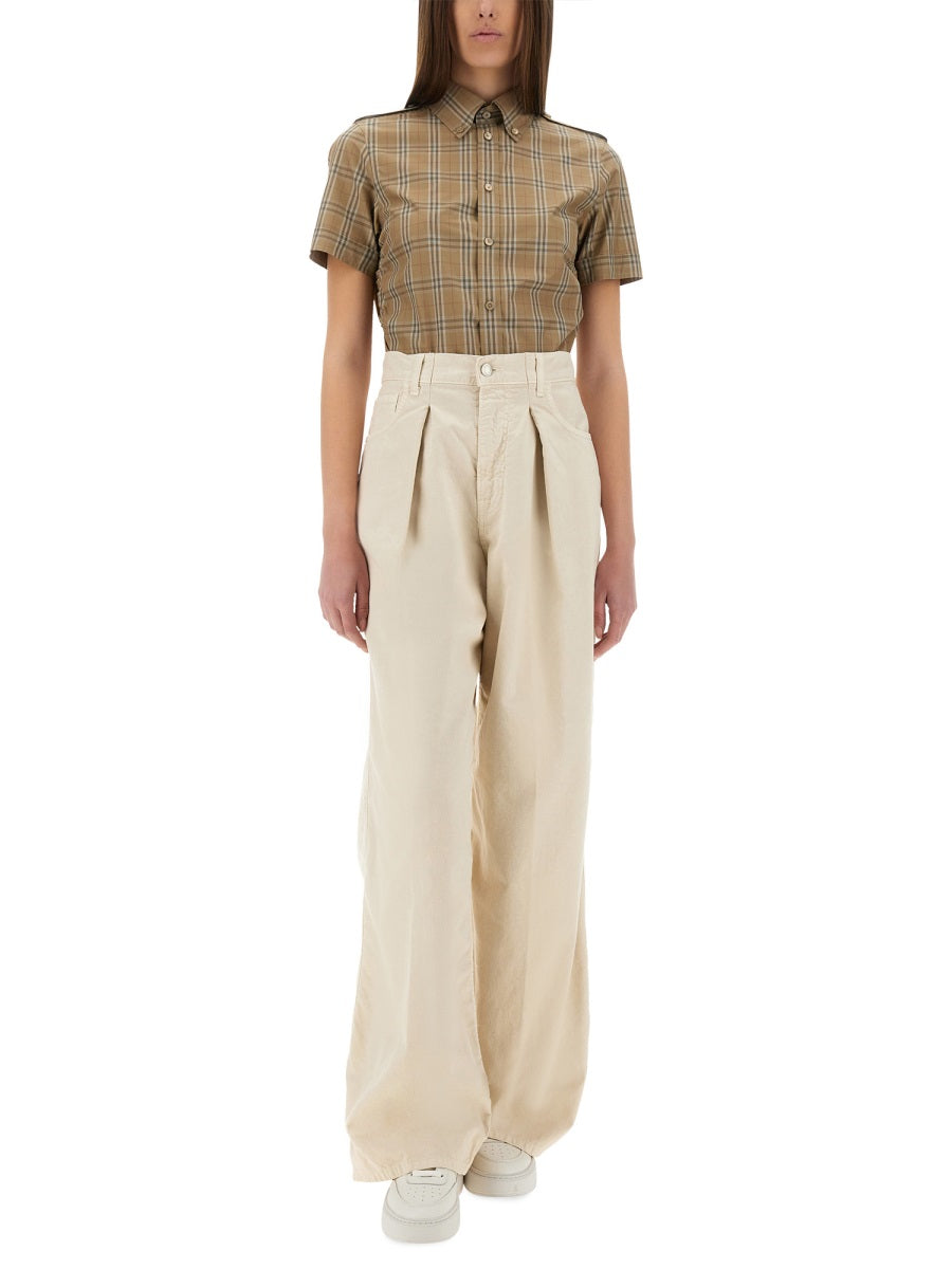 EMBROIDERED POPLIN SHIRT Burberry