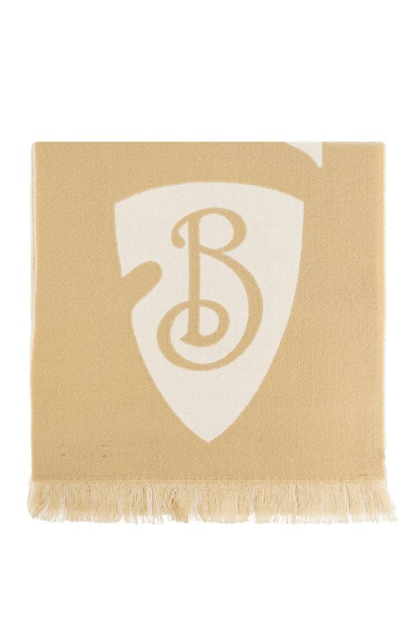 BEIGE WOOL SCARF Burberry BEIGE O TAN TU