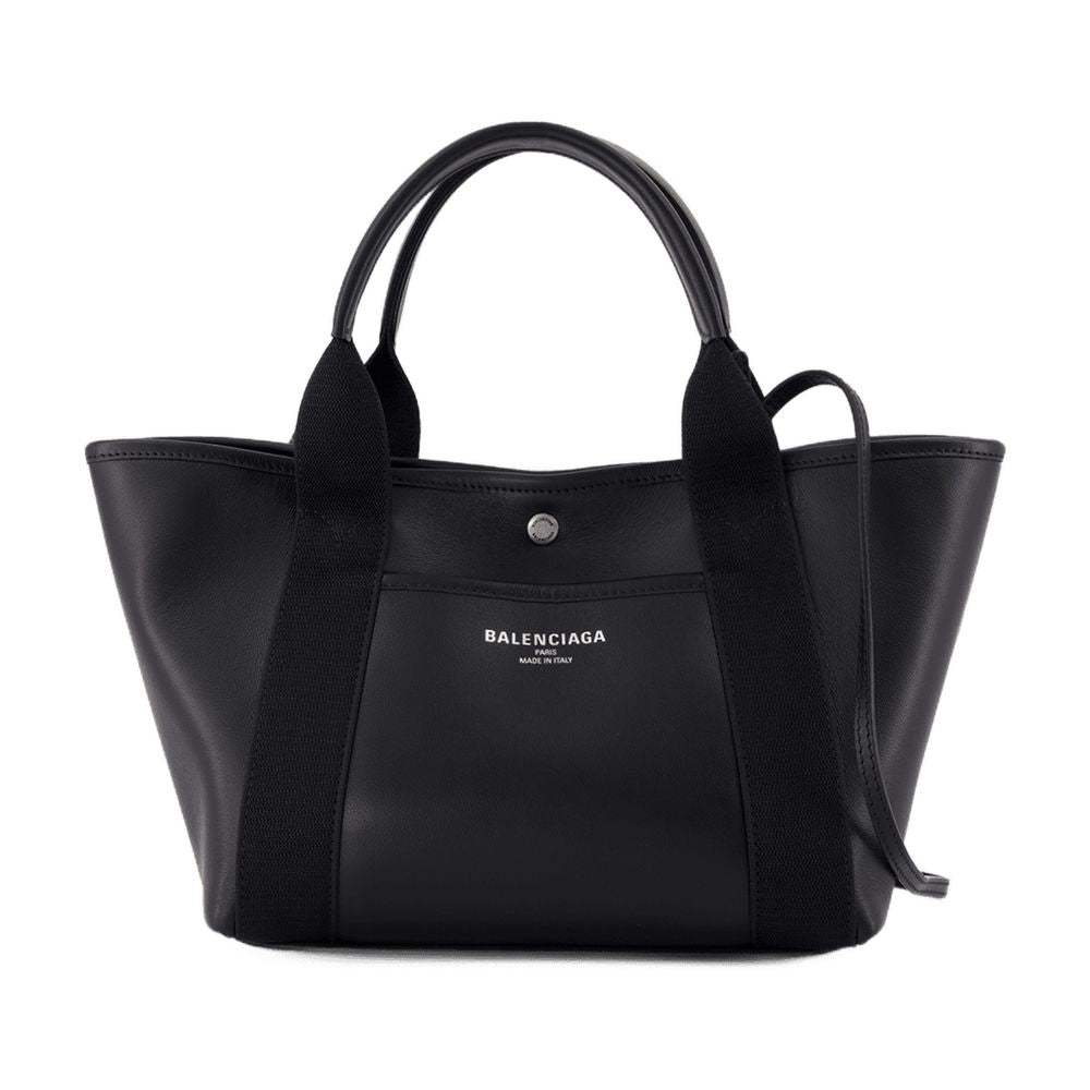 BLACK LEATHER BIARRITZ SHOPPING BAG Balenciaga BLACK TU