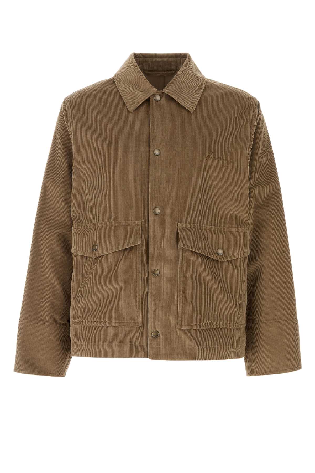 KHAKI CORDUROY JACKET Burberry GREEN M