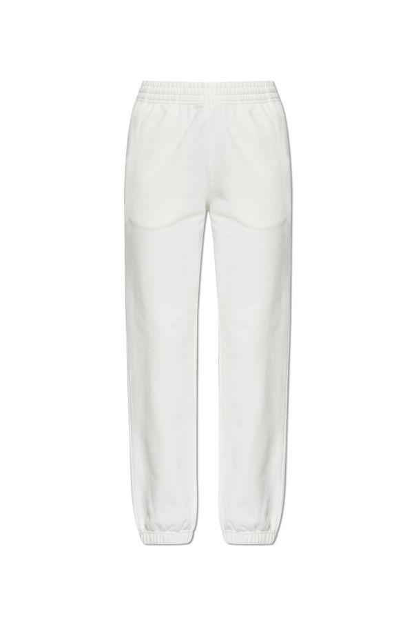 COTTON TROUSERS IN WHITE Burberry WHITE S
