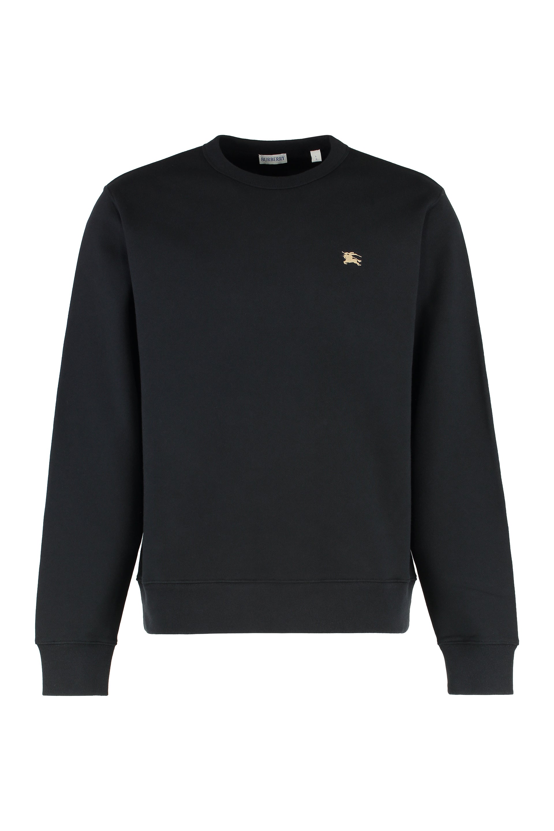 LOGO DETAIL COTTON SWEATSHIRT Burberry black S