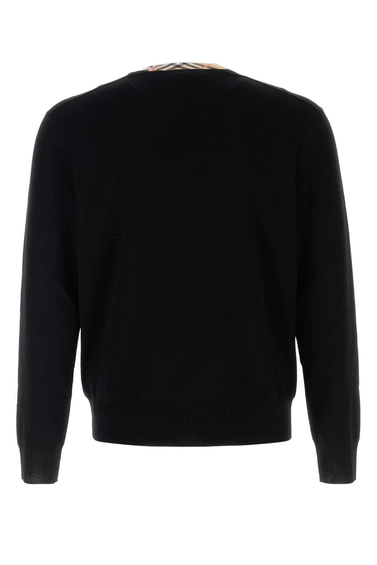 BLACK WOOL SWEATERS Burberry BLACK S