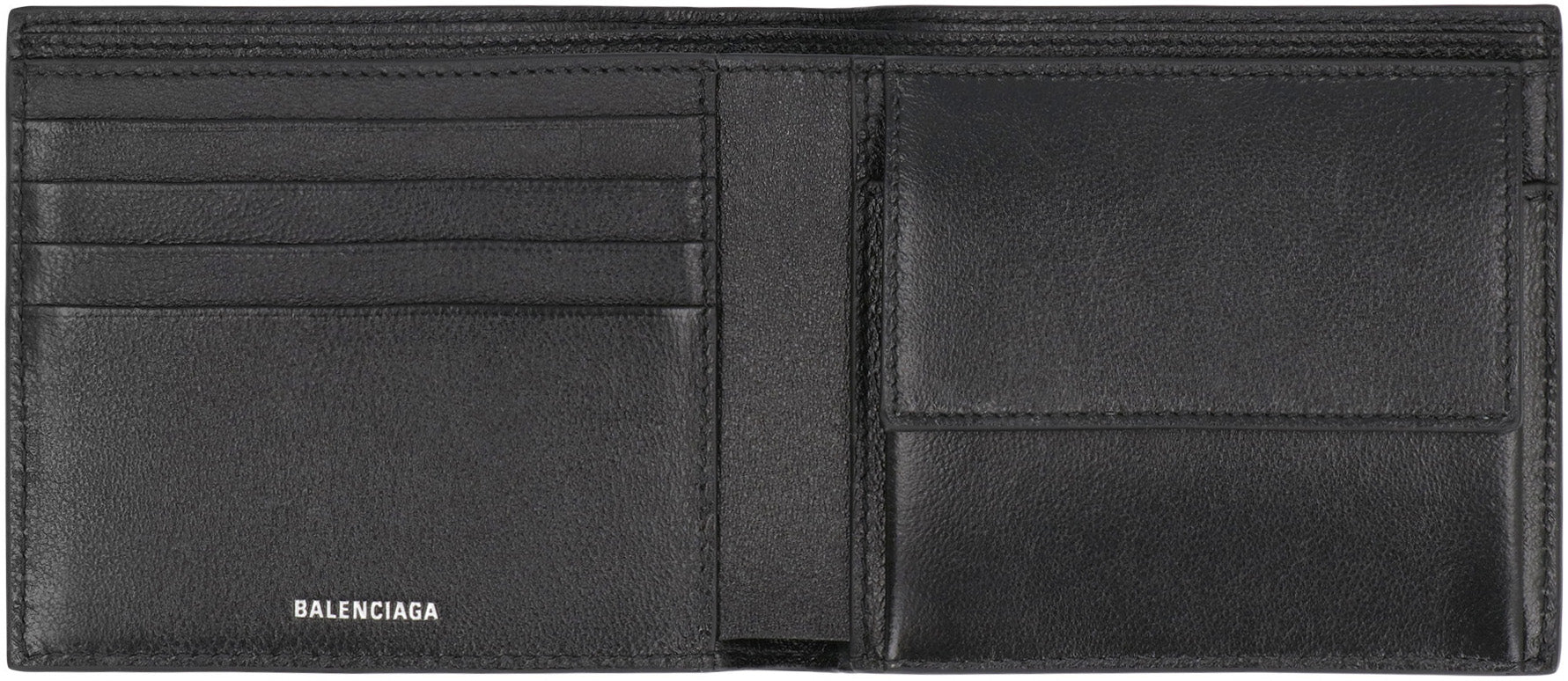 BIFOLD WALLET WITH LOGO PRINT Balenciaga