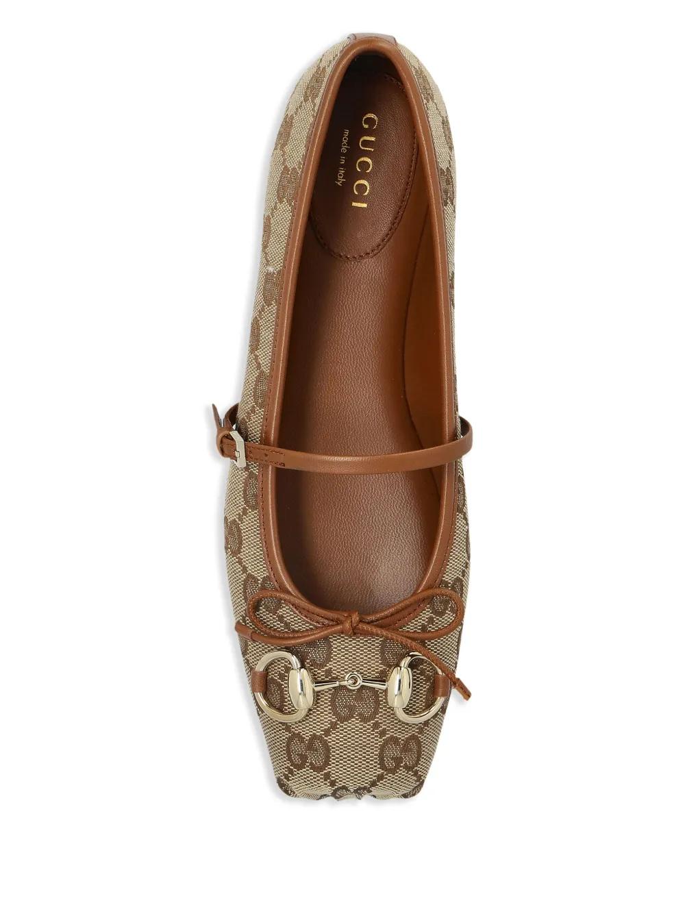 HORSEBIT GG SUPREME BALLET FLATS Gucci